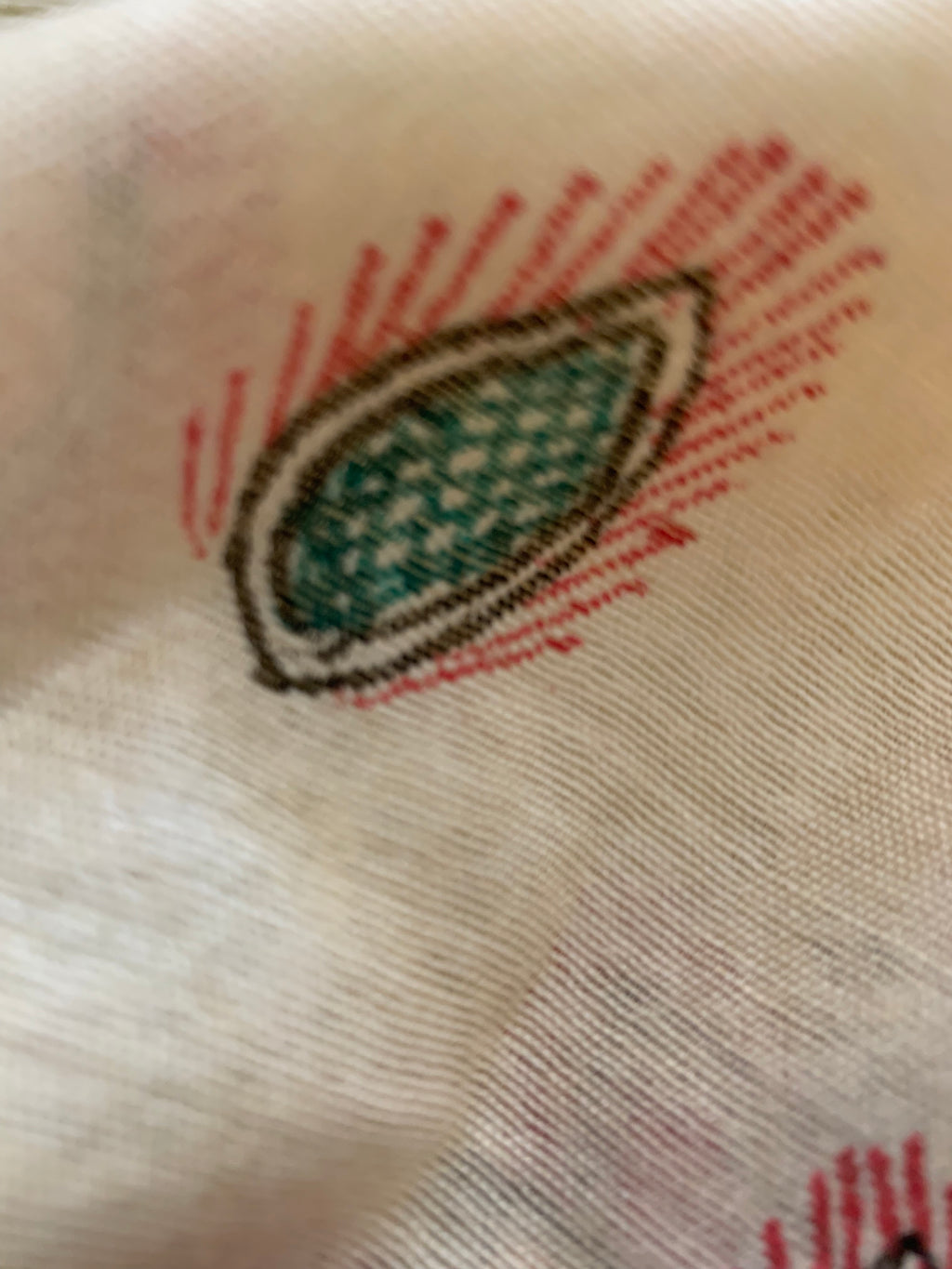 Madhubani Handpainted Cotton Silk Dupatta