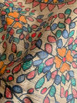 Madhubani Handpainted Tussar Silk Dupatta