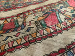 Madhubani Handpainted Tussar Silk Dupatta