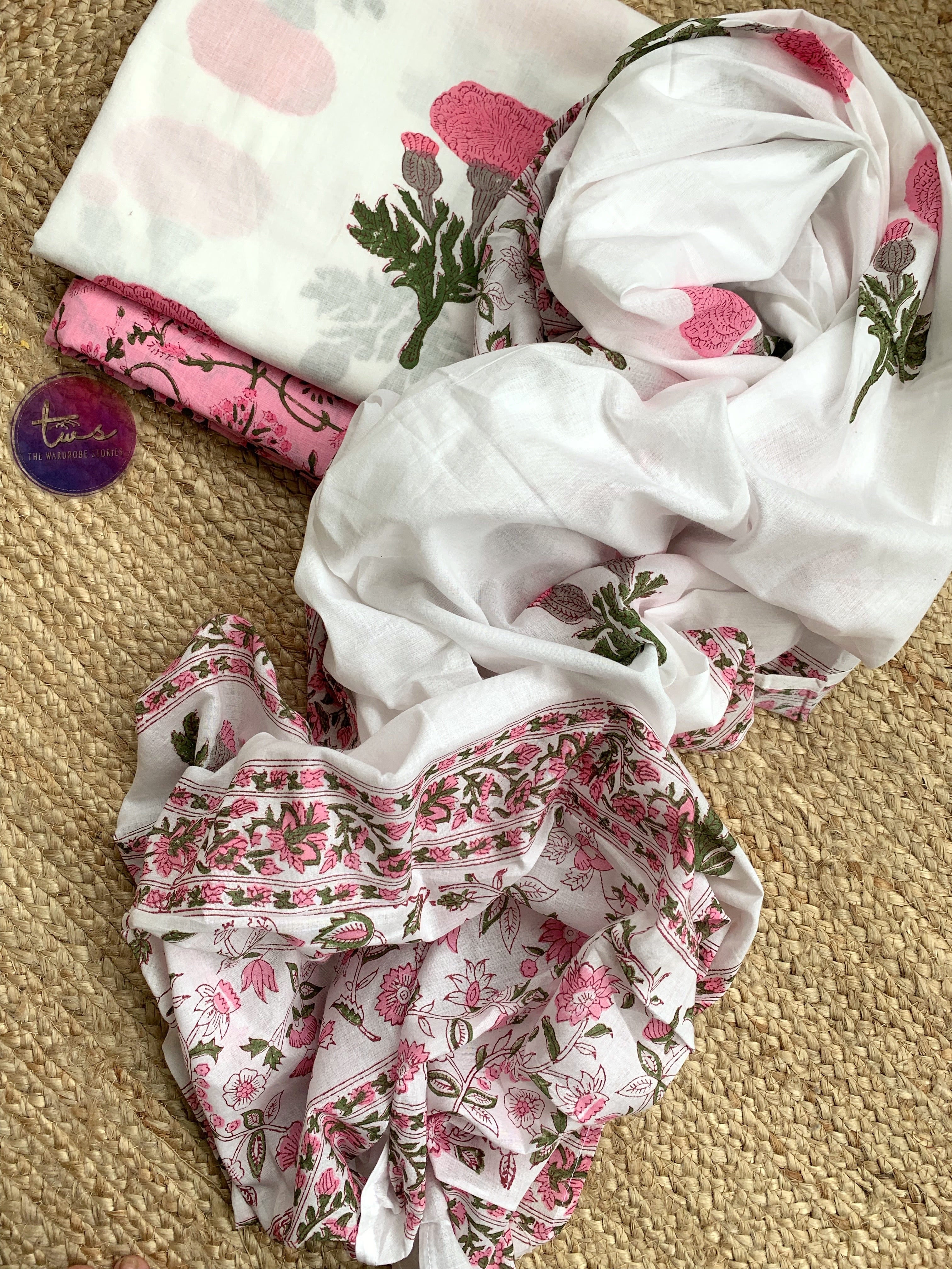 Handblock Cotton Suit