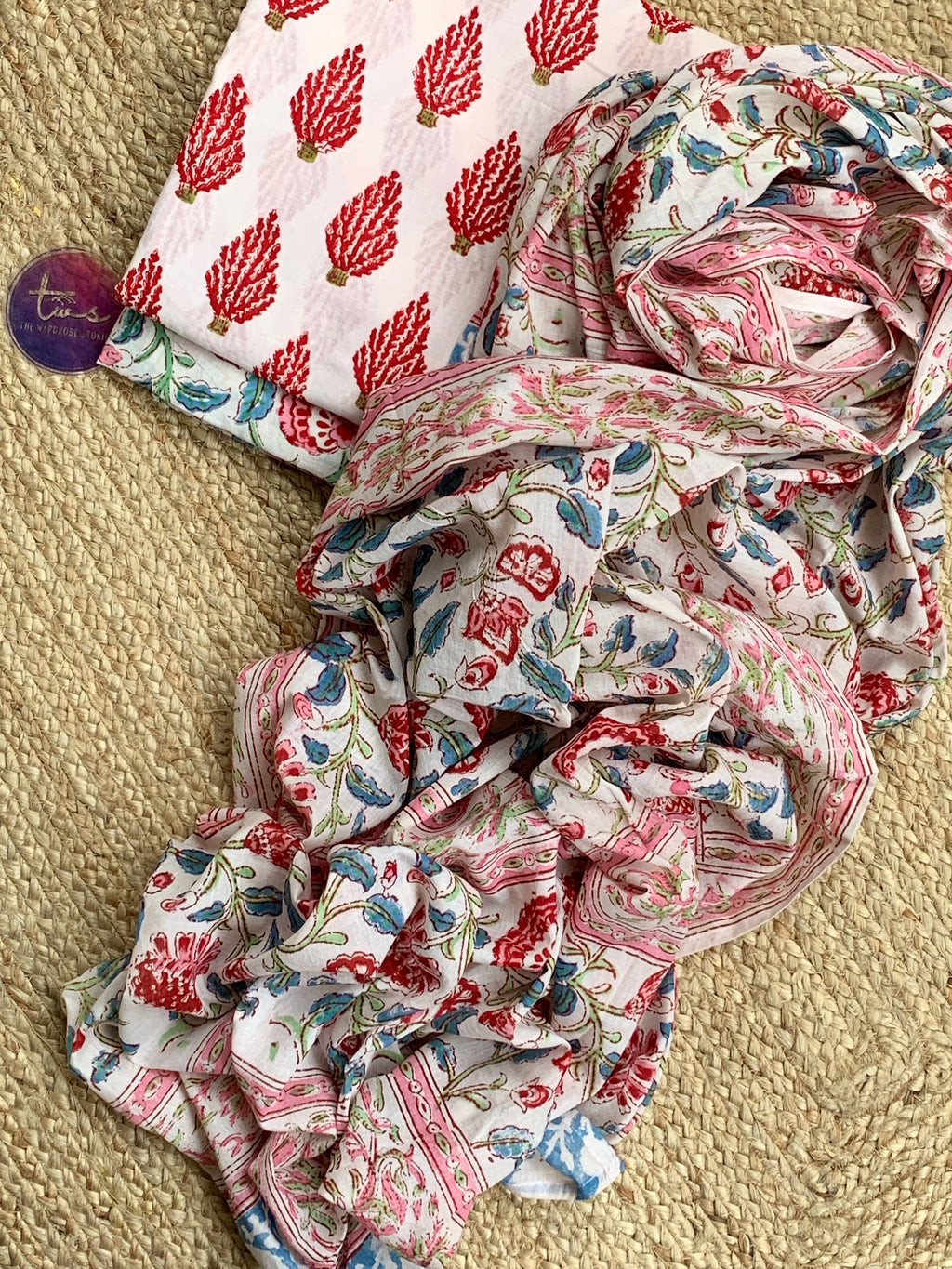 Handblock Cotton Suit