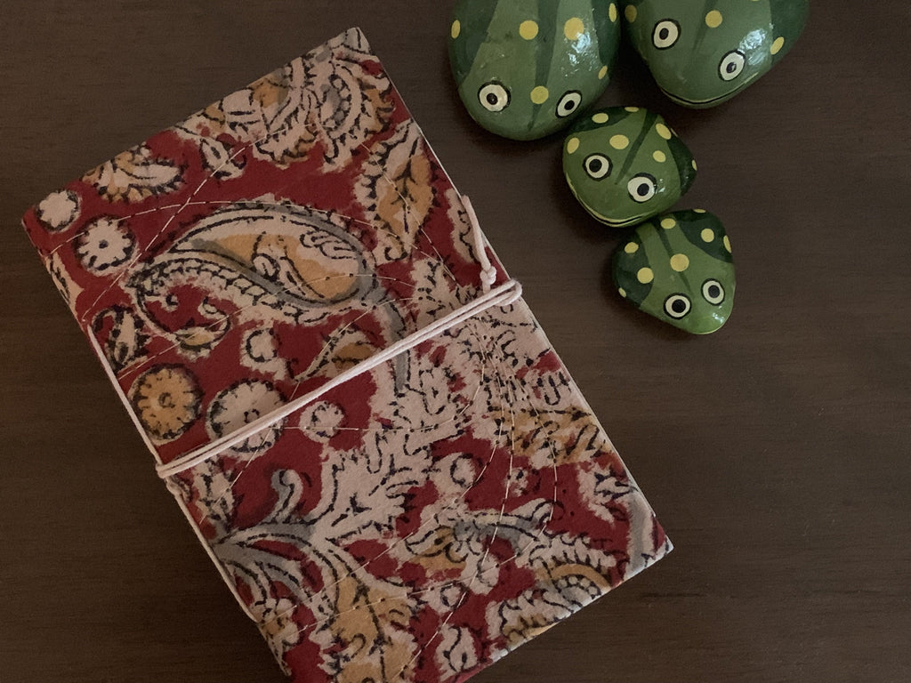Block Print Fabric Cover Diary