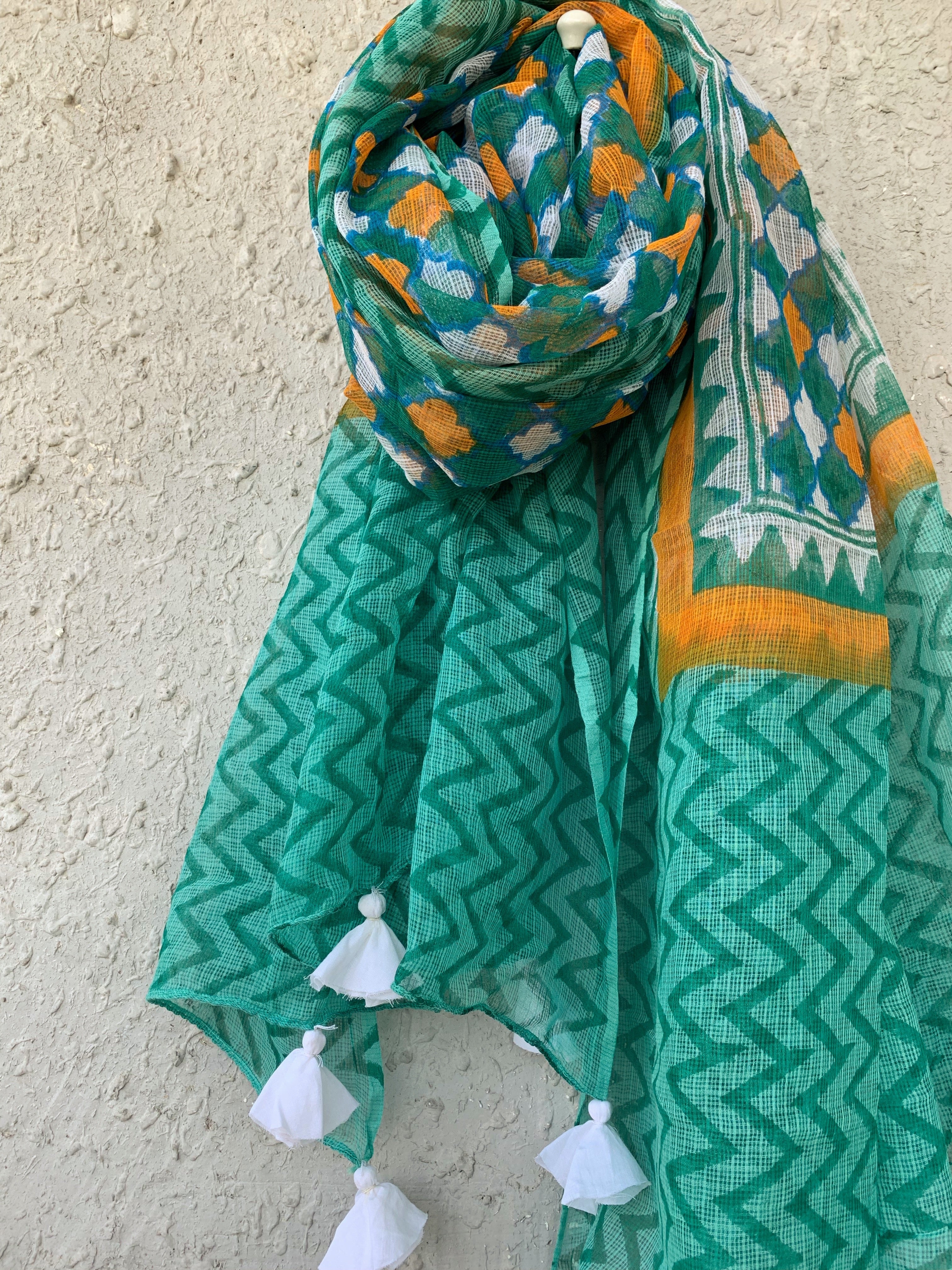 Handblock Kota Dupatta