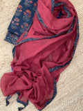 Handblock Ajrakh Kota Suit