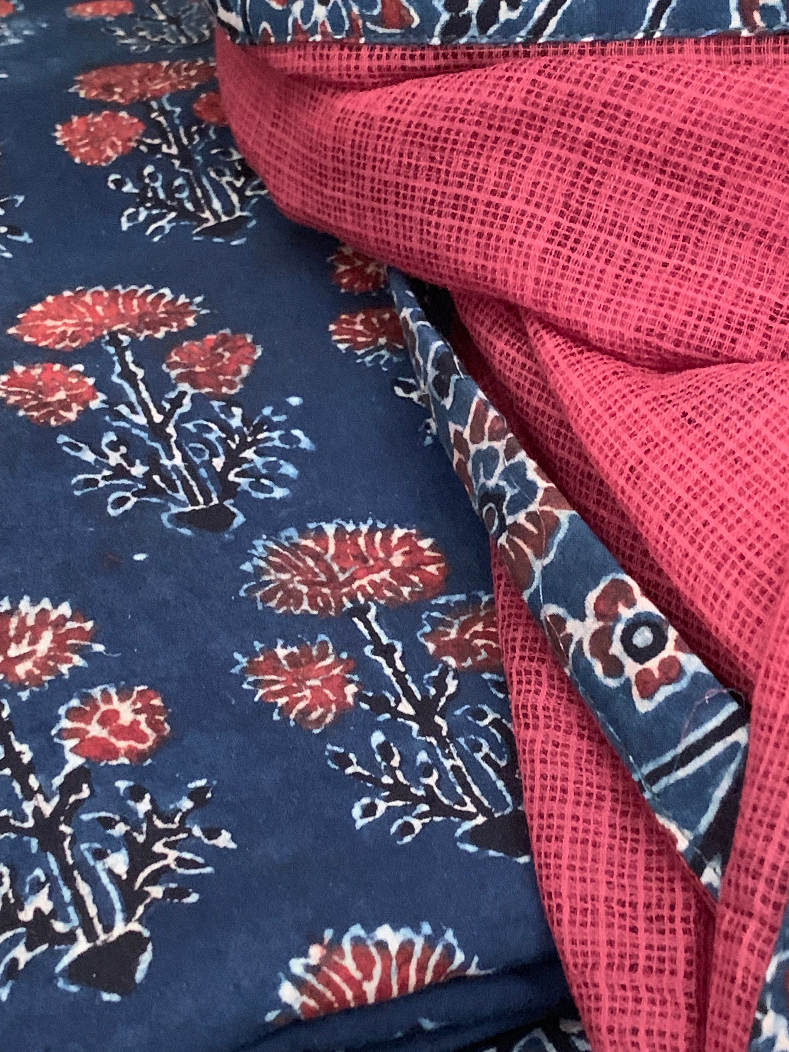 Handblock Ajrakh Kota Suit