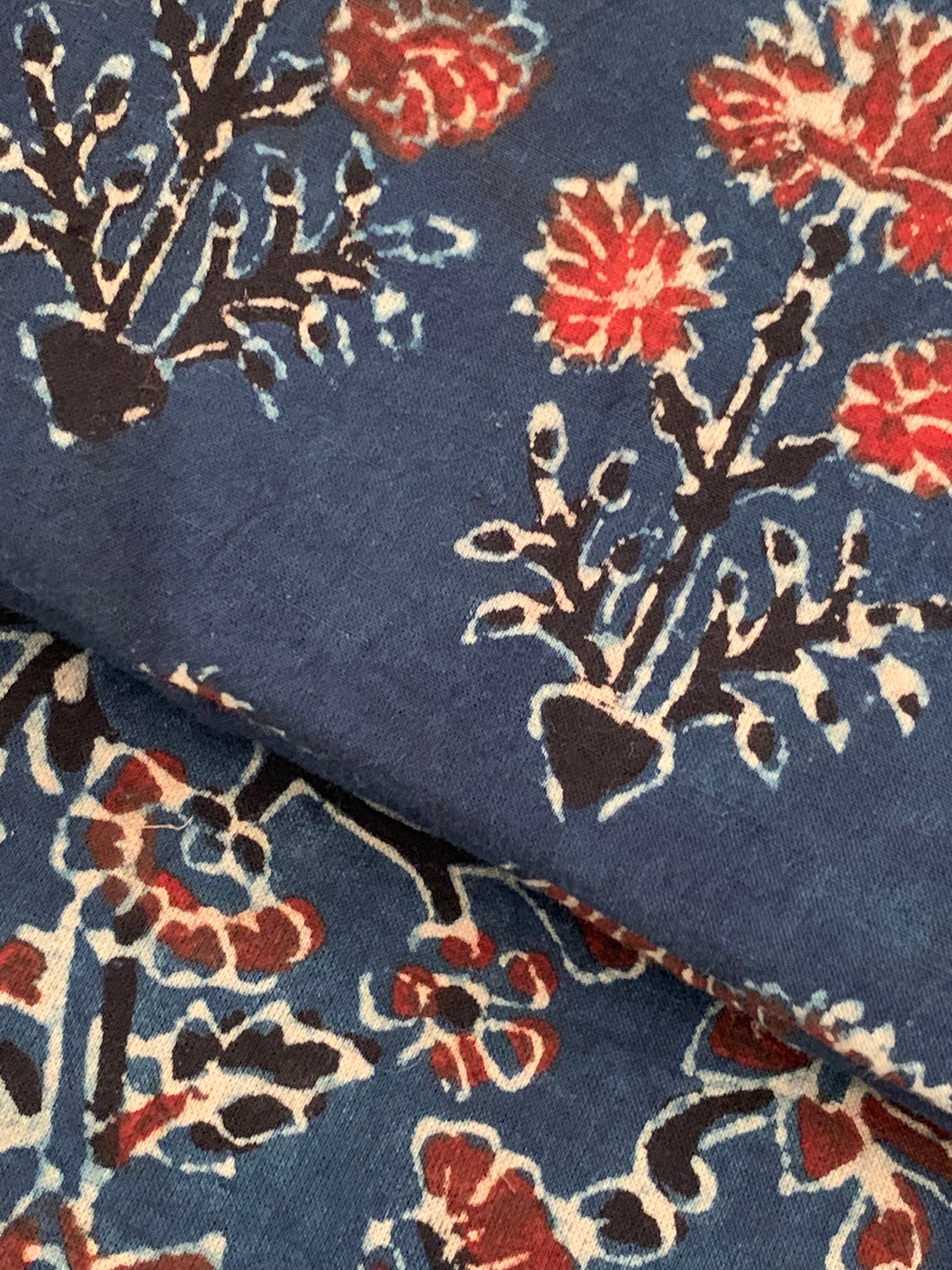 Handblock Ajrakh Kota Suit