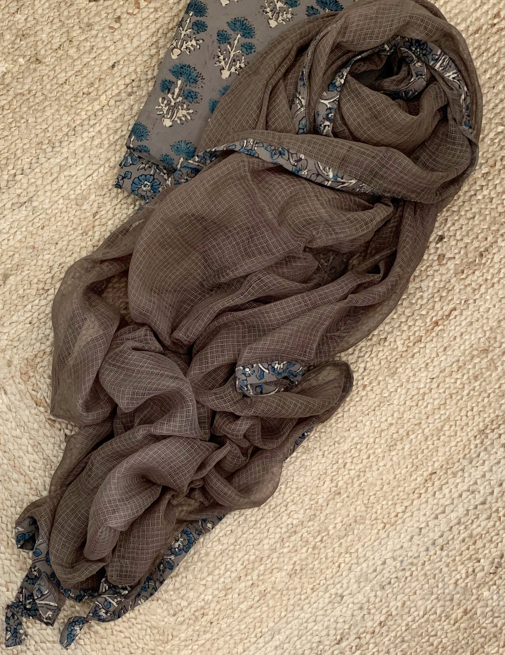 Handblock Ajrakh Kota Suit