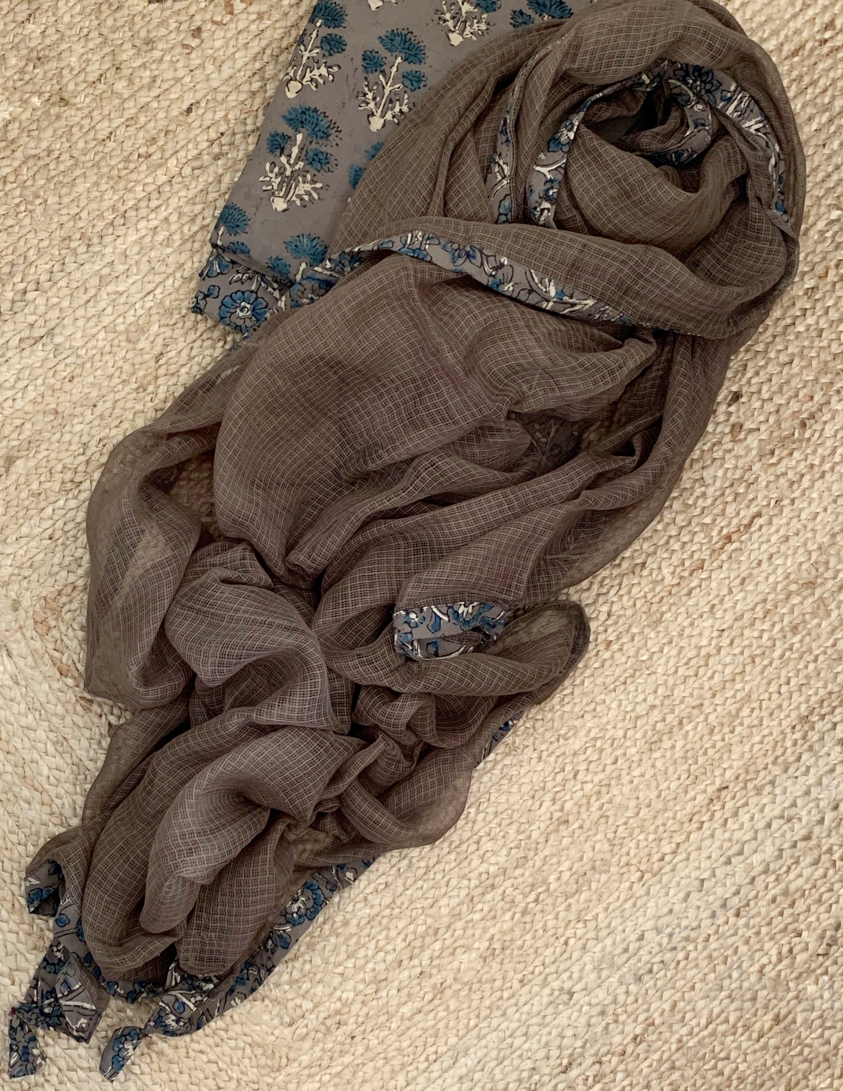 Handblock Ajrakh Kota Suit