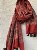 Handblock Ajrakh Dupatta