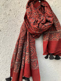 Handblock Ajrakh Dupatta