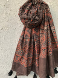 Handblock Ajrakh Dupatta