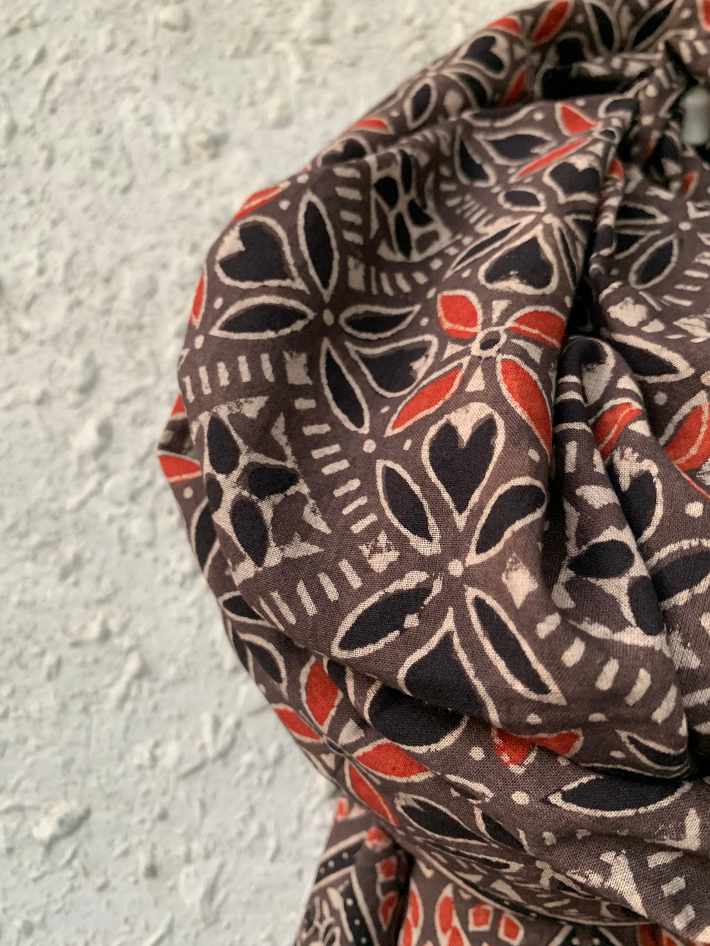 Handblock Ajrakh Dupatta