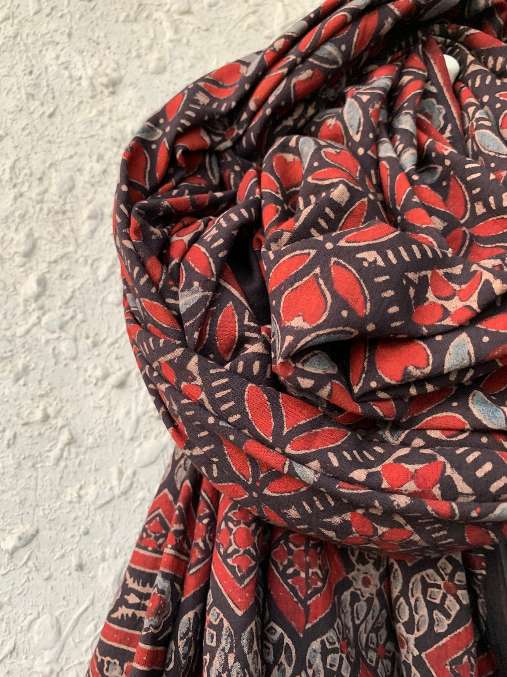 Handblock Ajrakh Dupatta