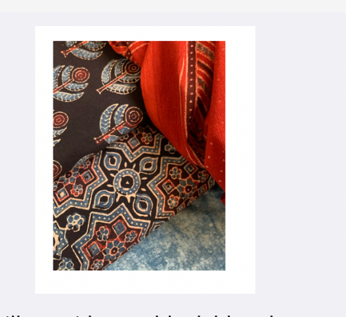 Natural Dyes Handblock Ajrakh Kurta Bottom Set