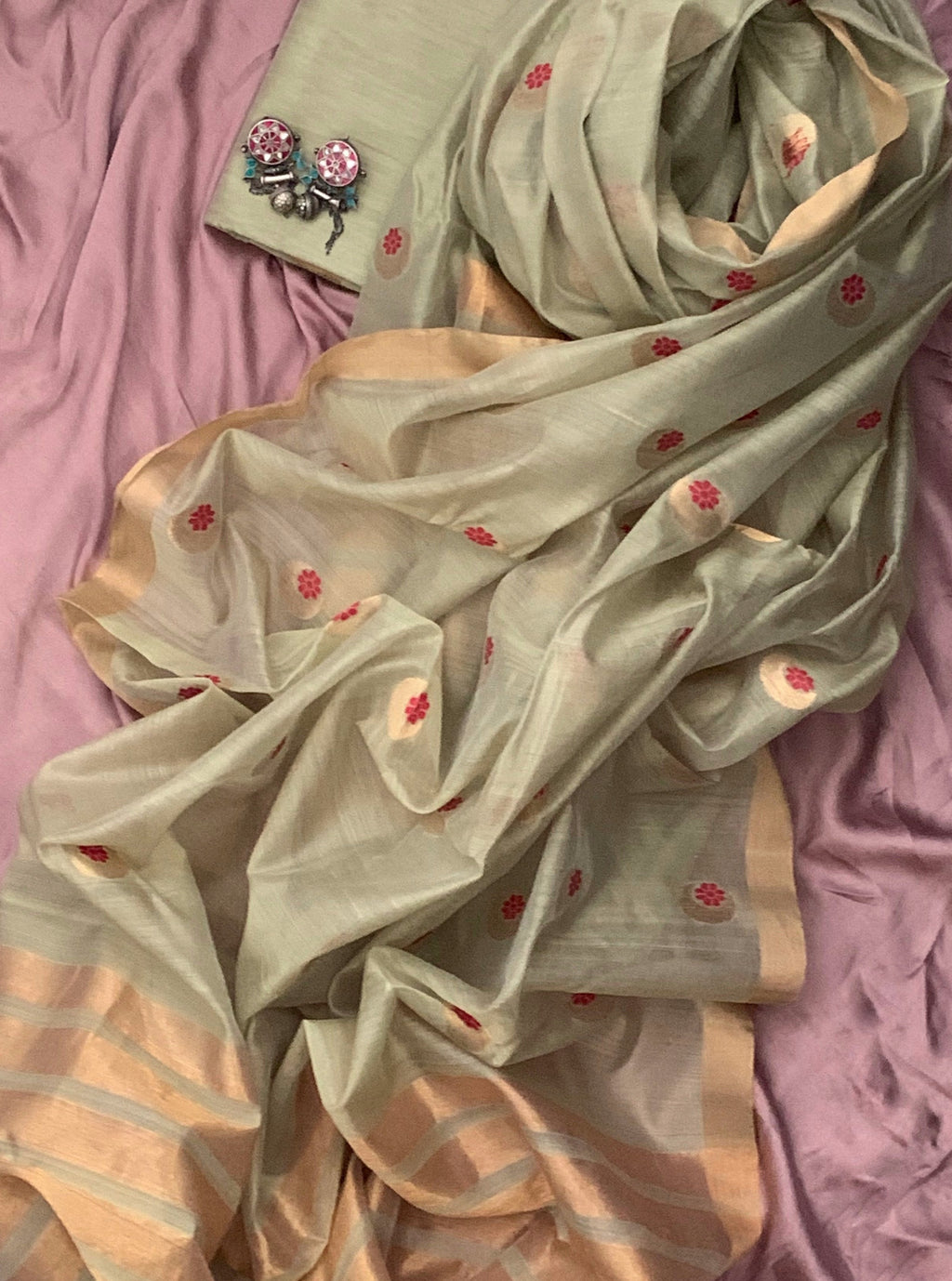 Handloom Chanderi Kurta Dupatta Set