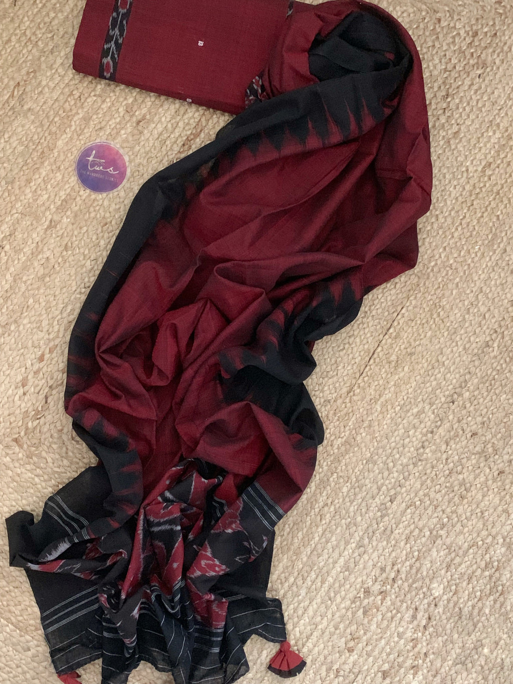 Handwoven Nuapatna Kurta Dupatta Set