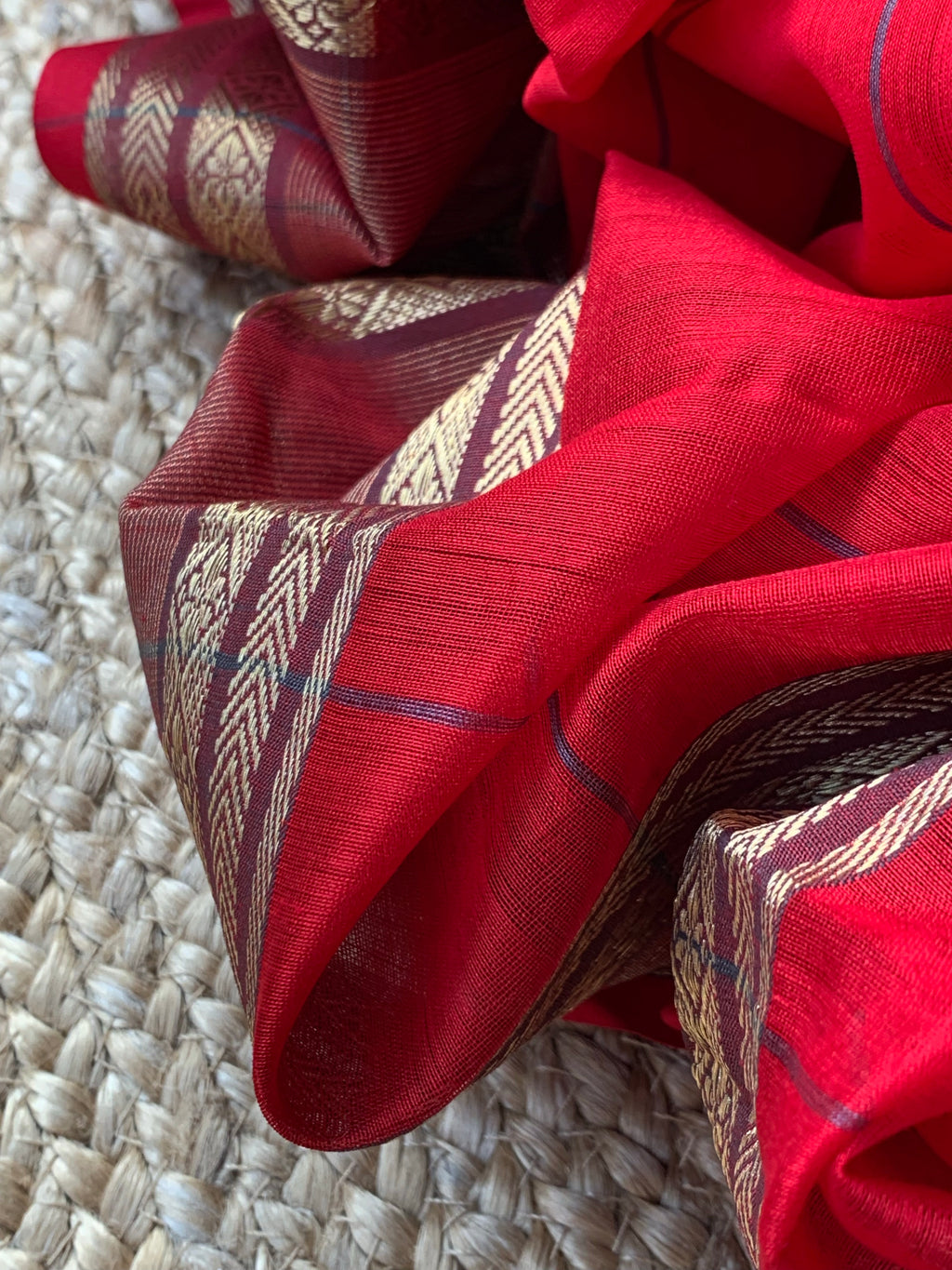Handwoven Maheshwari Kurta dupatta set