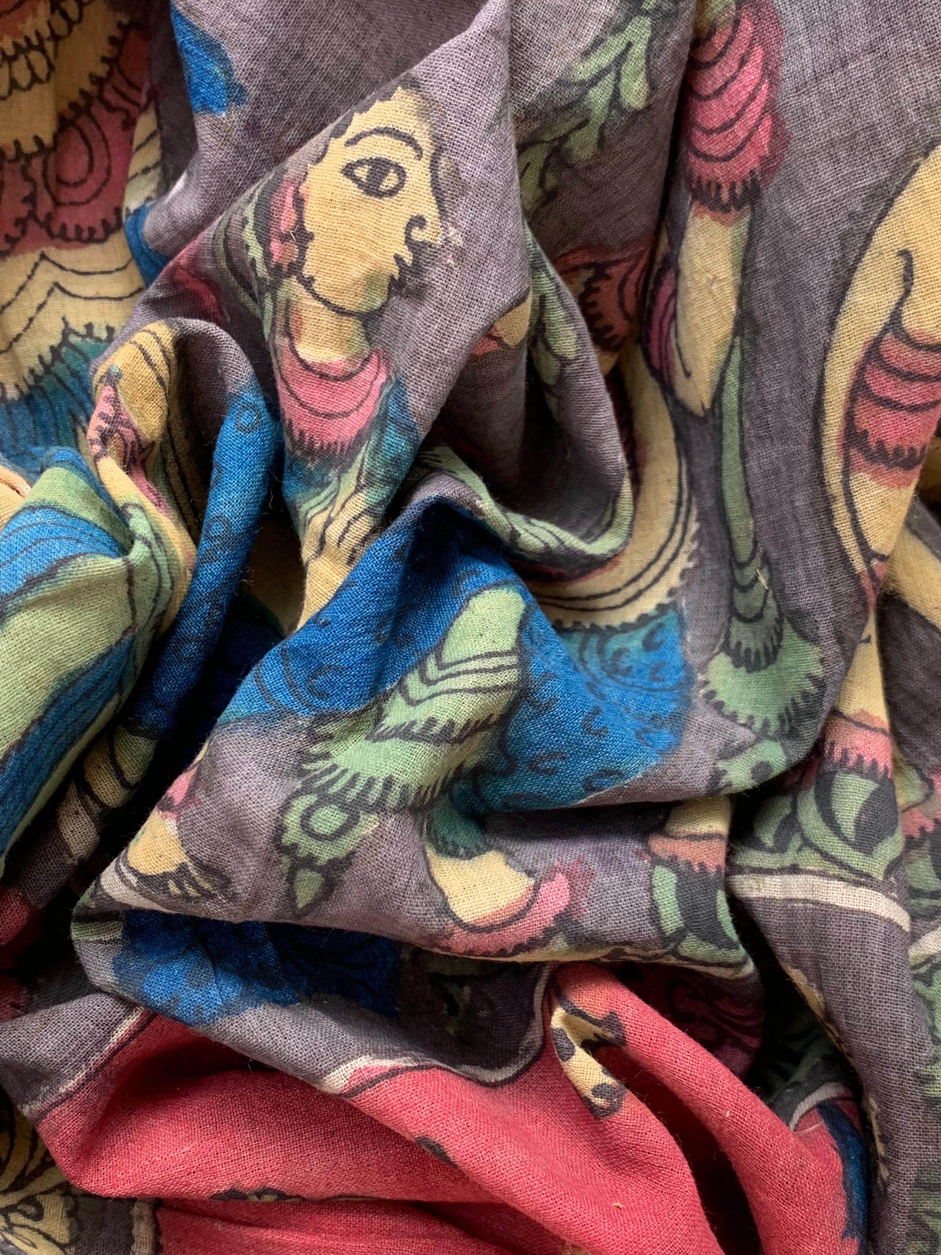 Handcrafted Kalamkari Kurta Dupatta Set