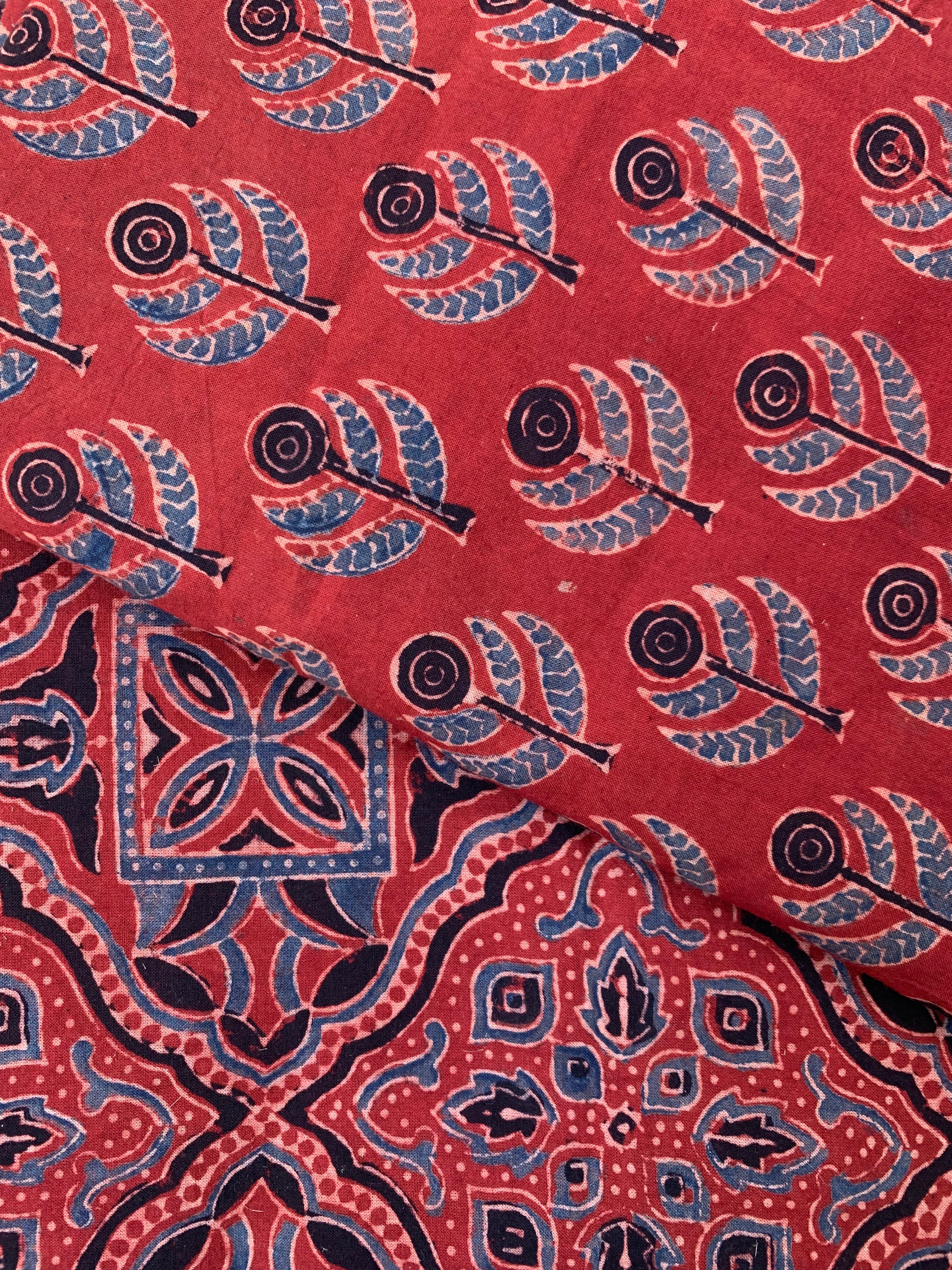 Natural Dyes Handcrafted Ajrakh Kota Suit