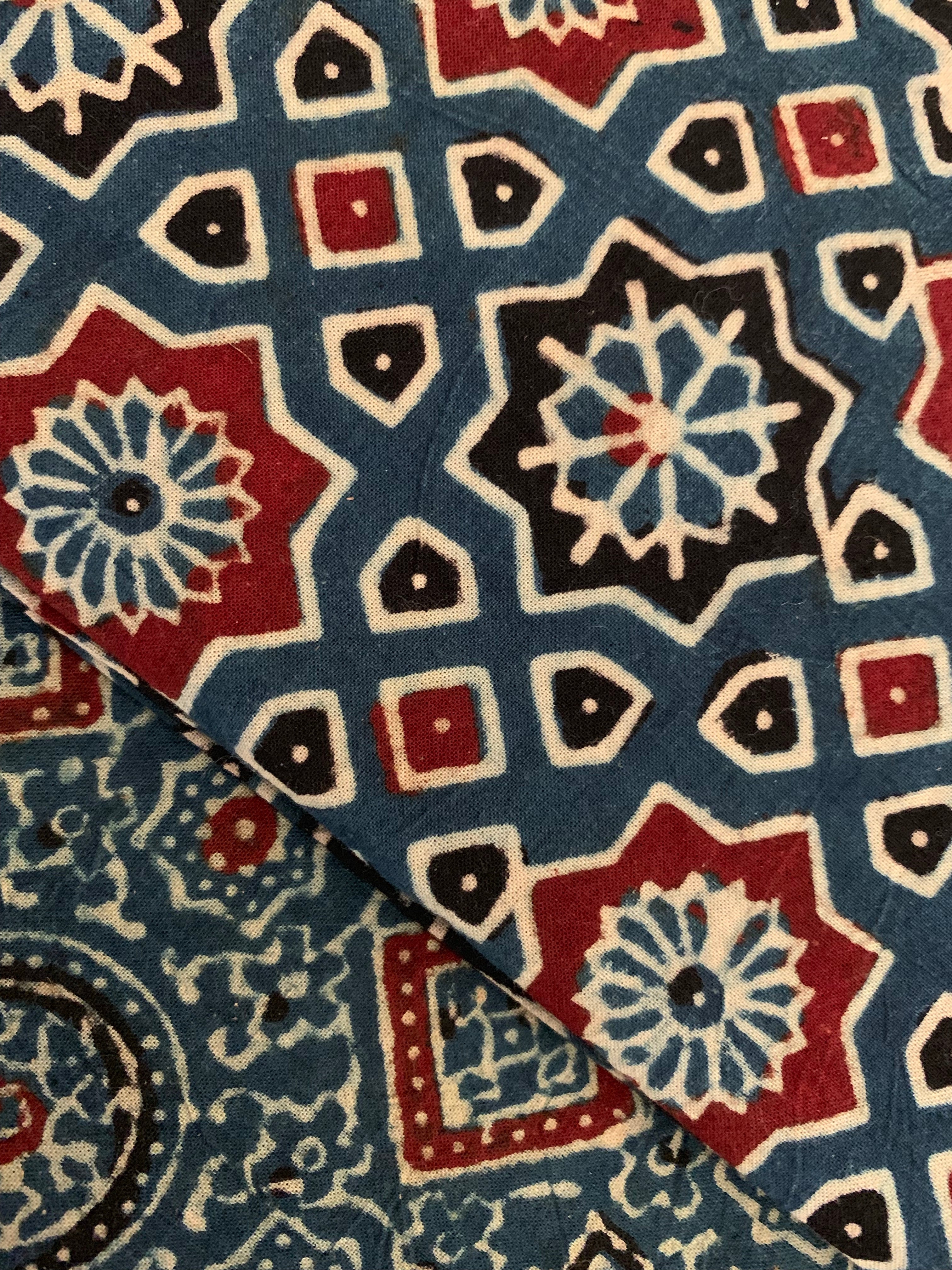 Handblock Ajrakh Suit