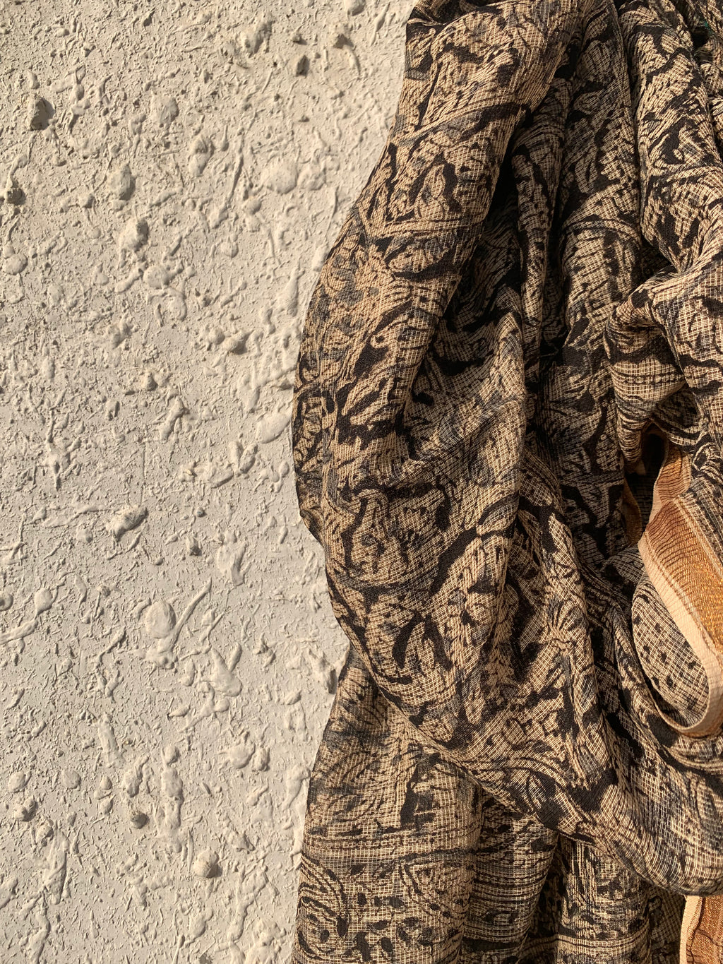 Handwoven and Handblock Natural Dye Kalamkari Kota Dupatta
