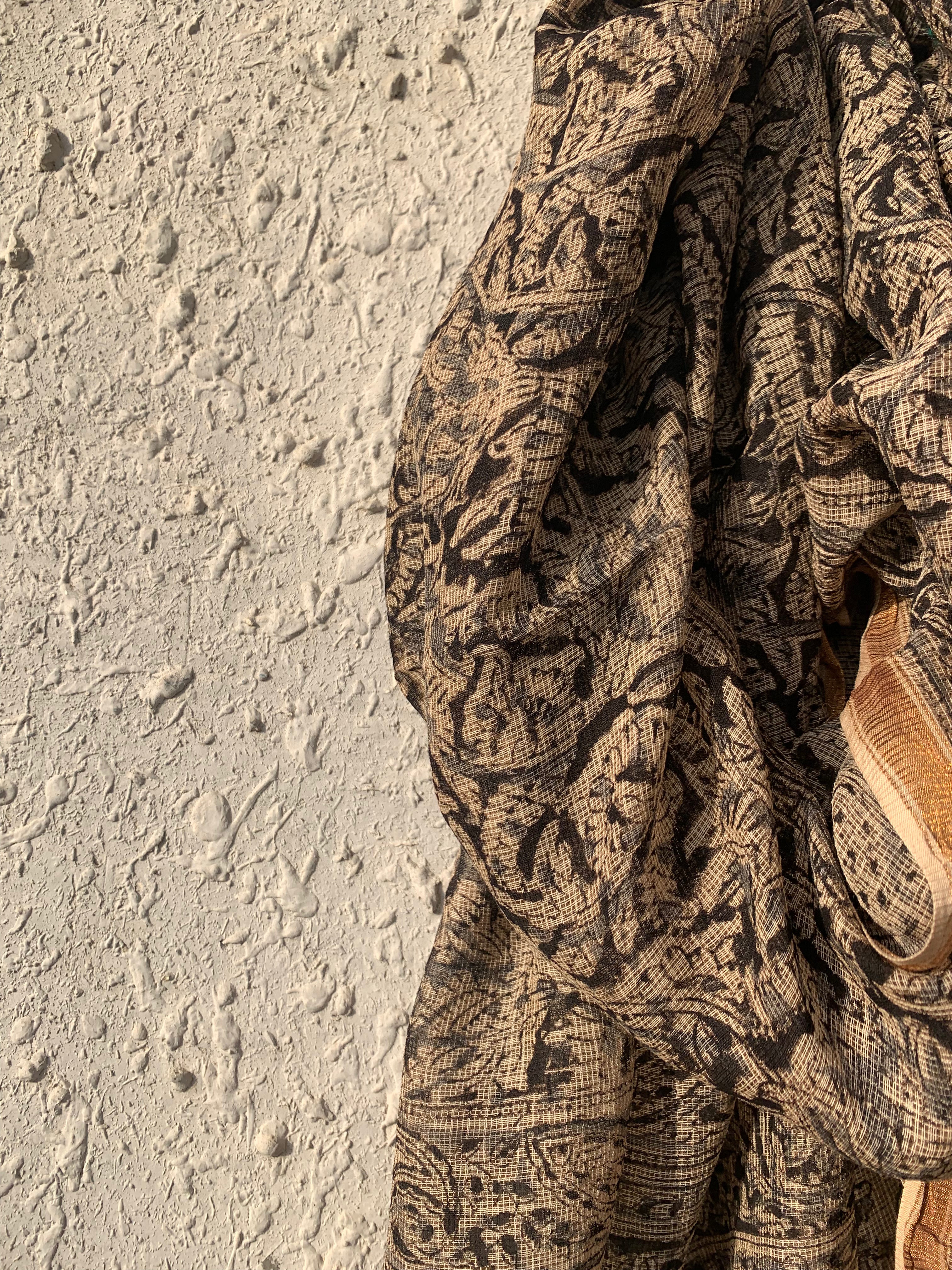 Handwoven and Handblock Natural Dye Kalamkari Kota Dupatta