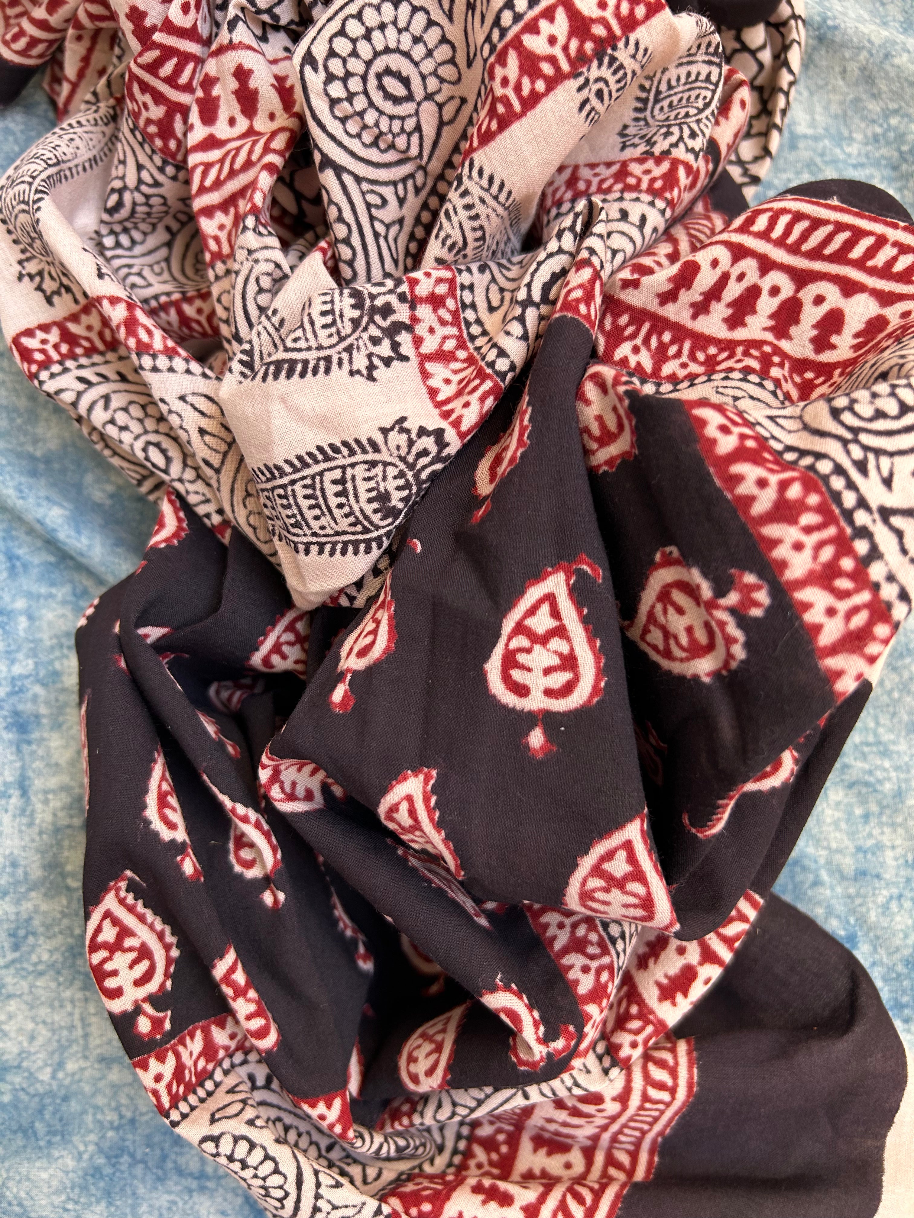 Natural Dyed Bagh Block Print Cotton Suit
