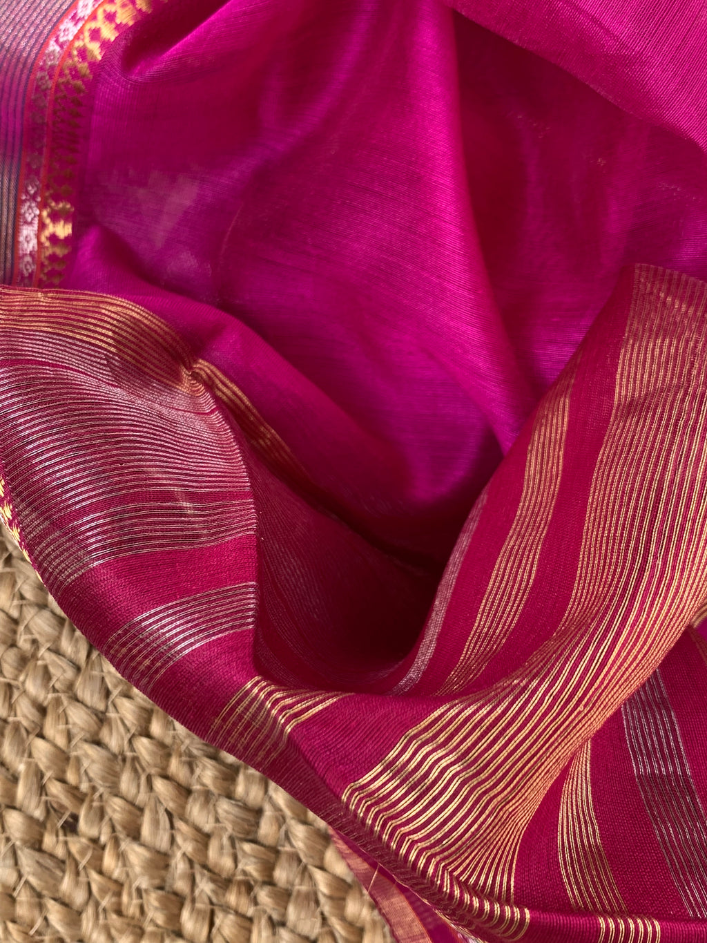 Handwoven Maheshwari Kurta dupatta set
