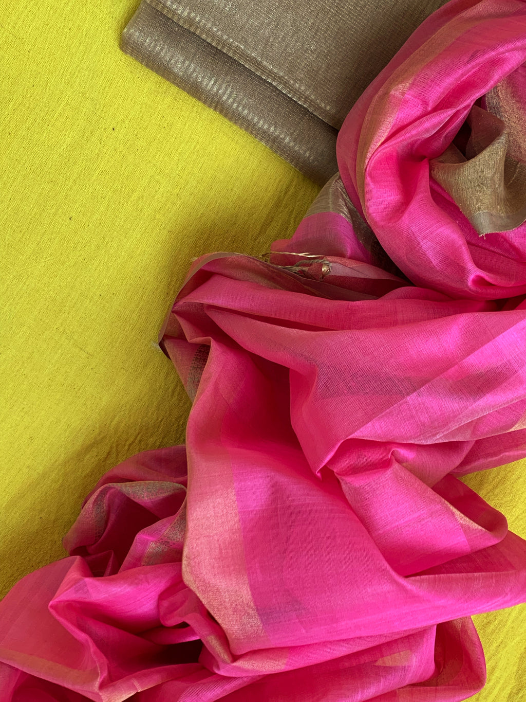 Handwoven Maheshwari Kurta dupatta set