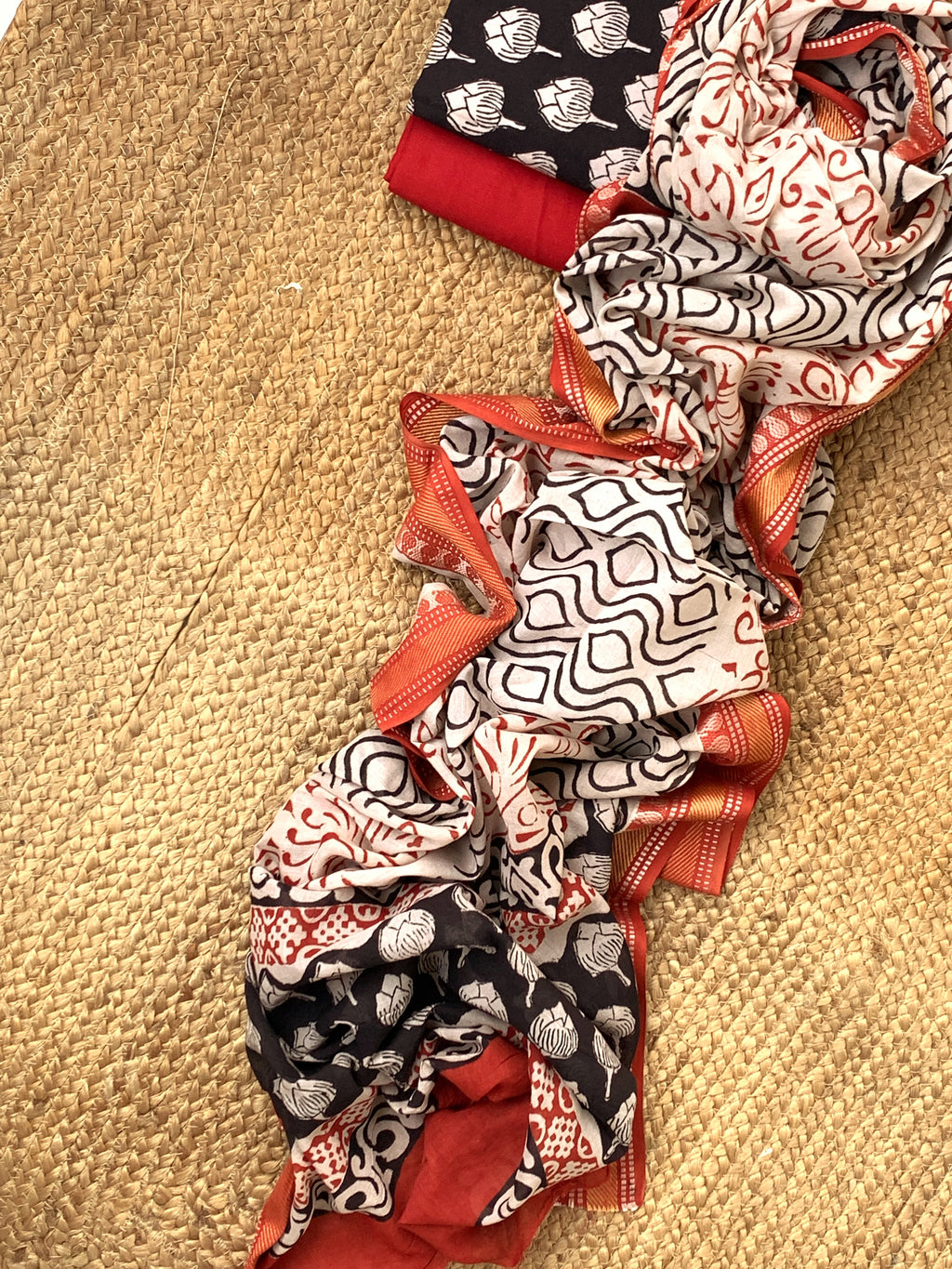 Handblock Cotton Suit