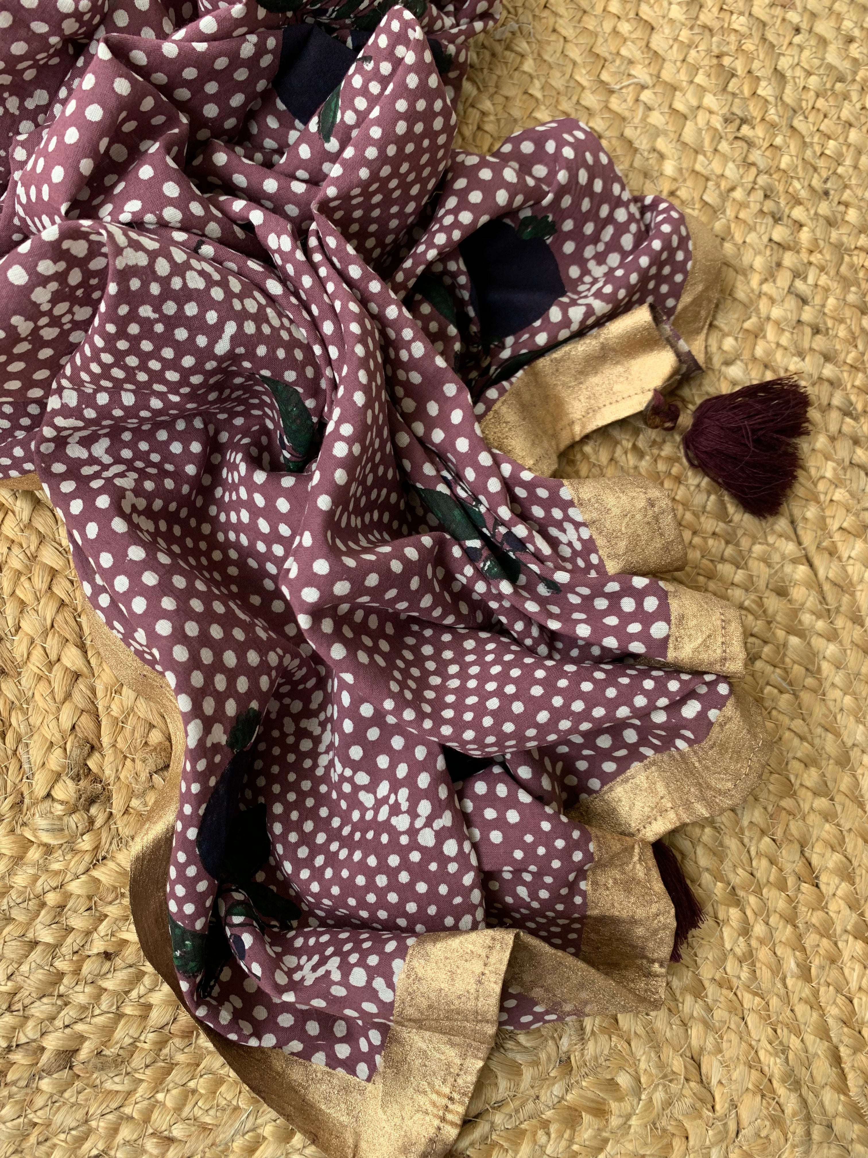 Handcrafted Cotton Mul Dupatta Suit
