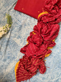 Kumkum - Handwoven Bengal Jamdani Kurta Dupatta set