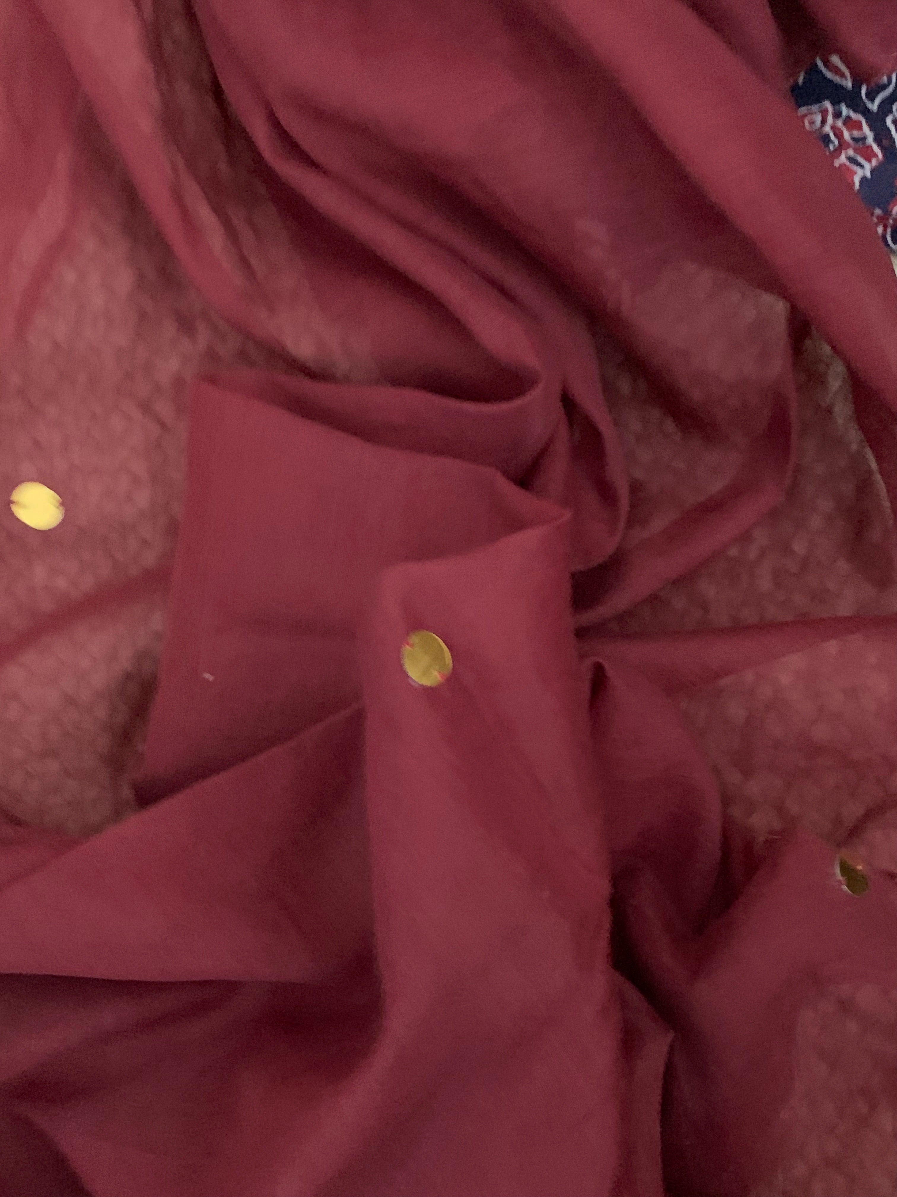 Hand block Print Cotton Chanderi Dupatta Set