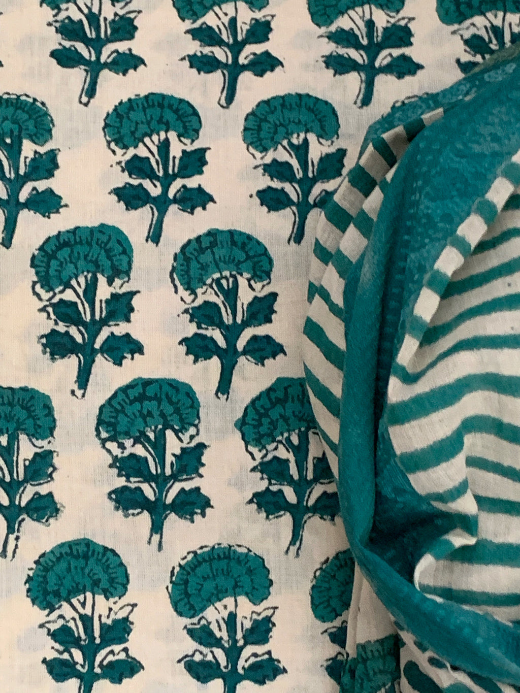 Handblock Cotton Suit