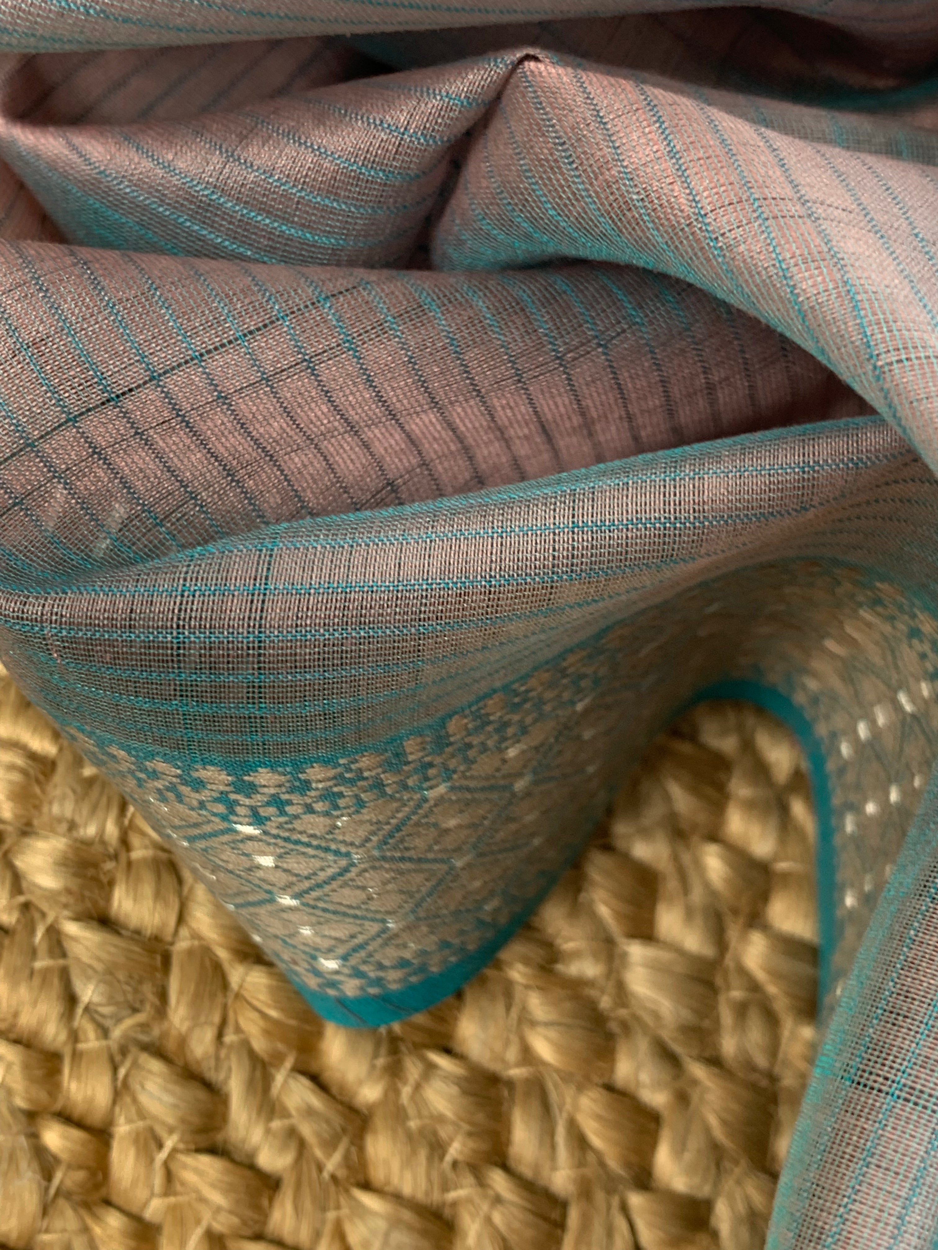 Handwoven Maheshwari Kurta dupatta set