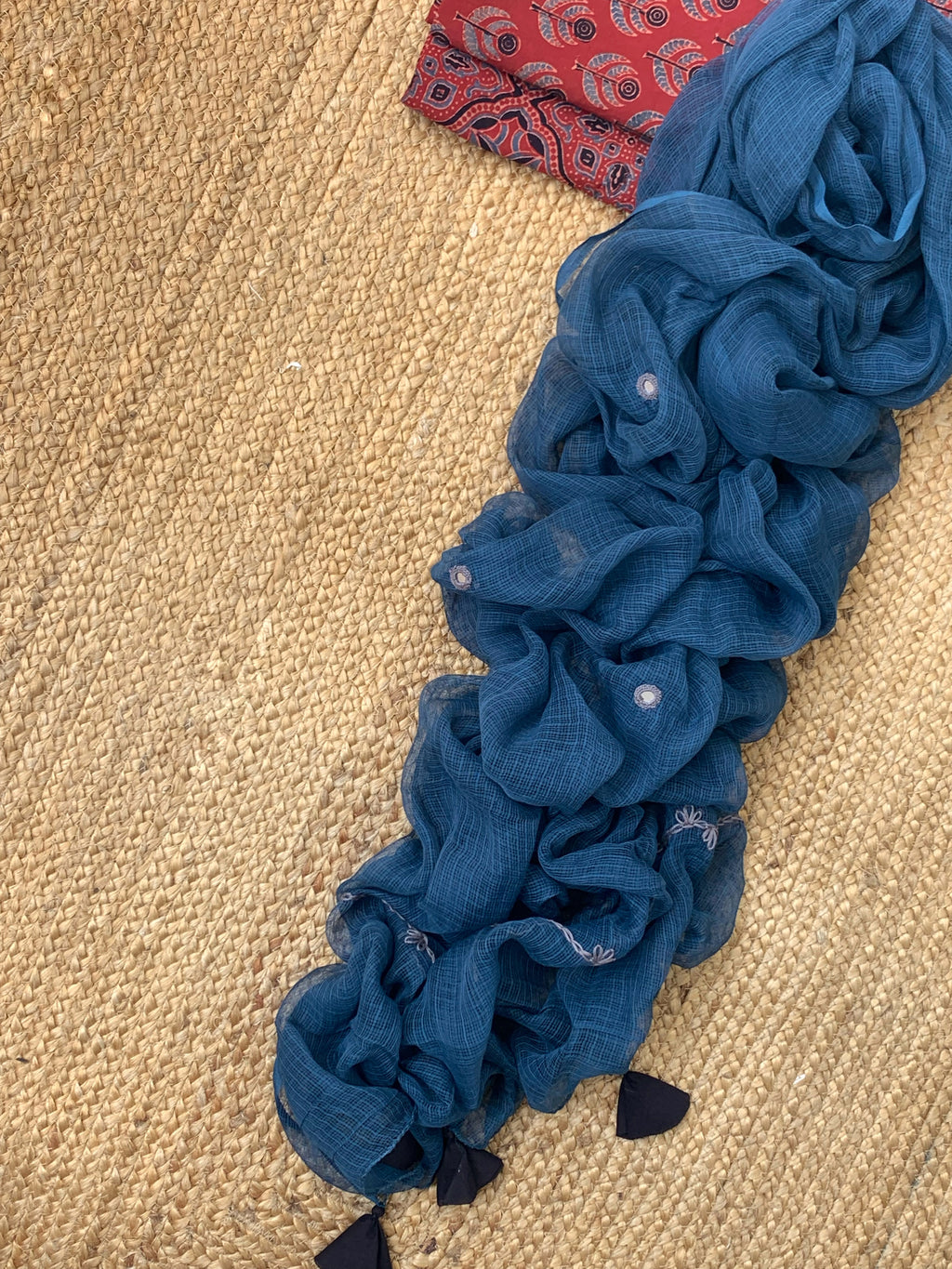 Natural Dyes Handcrafted Ajrakh Kota Suit