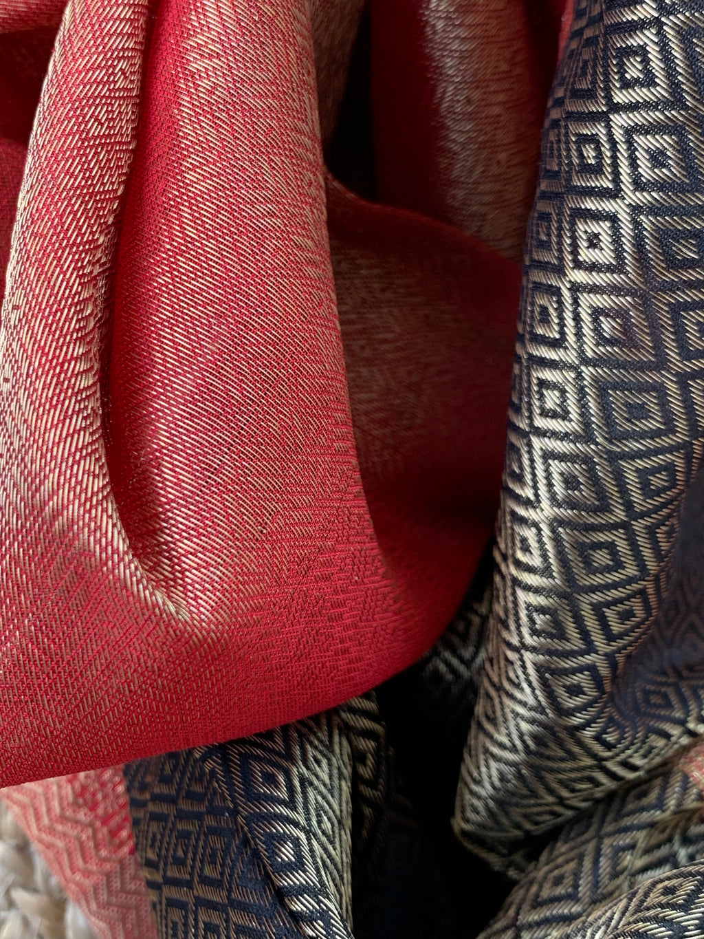 Handwoven Maheshwari Kurta dupatta set