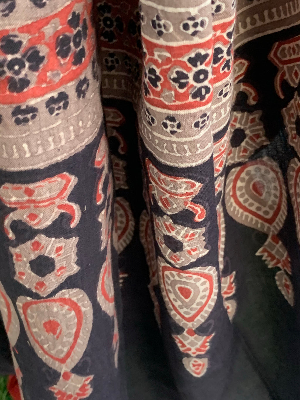 Handblock Ajrakh Dupatta