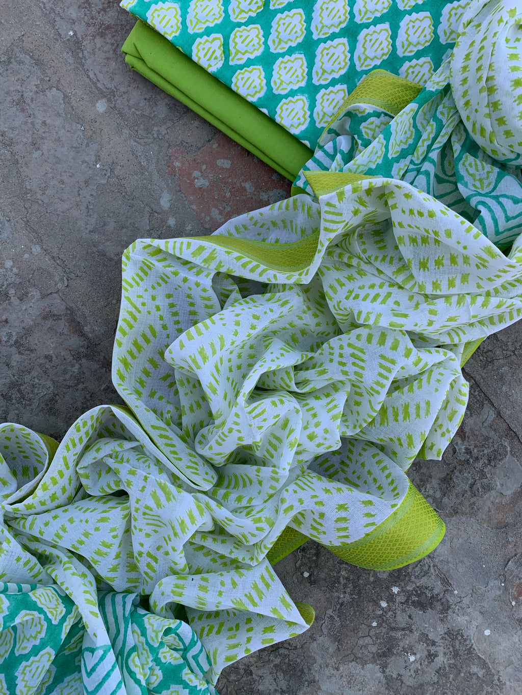 Handblock Cotton Suit