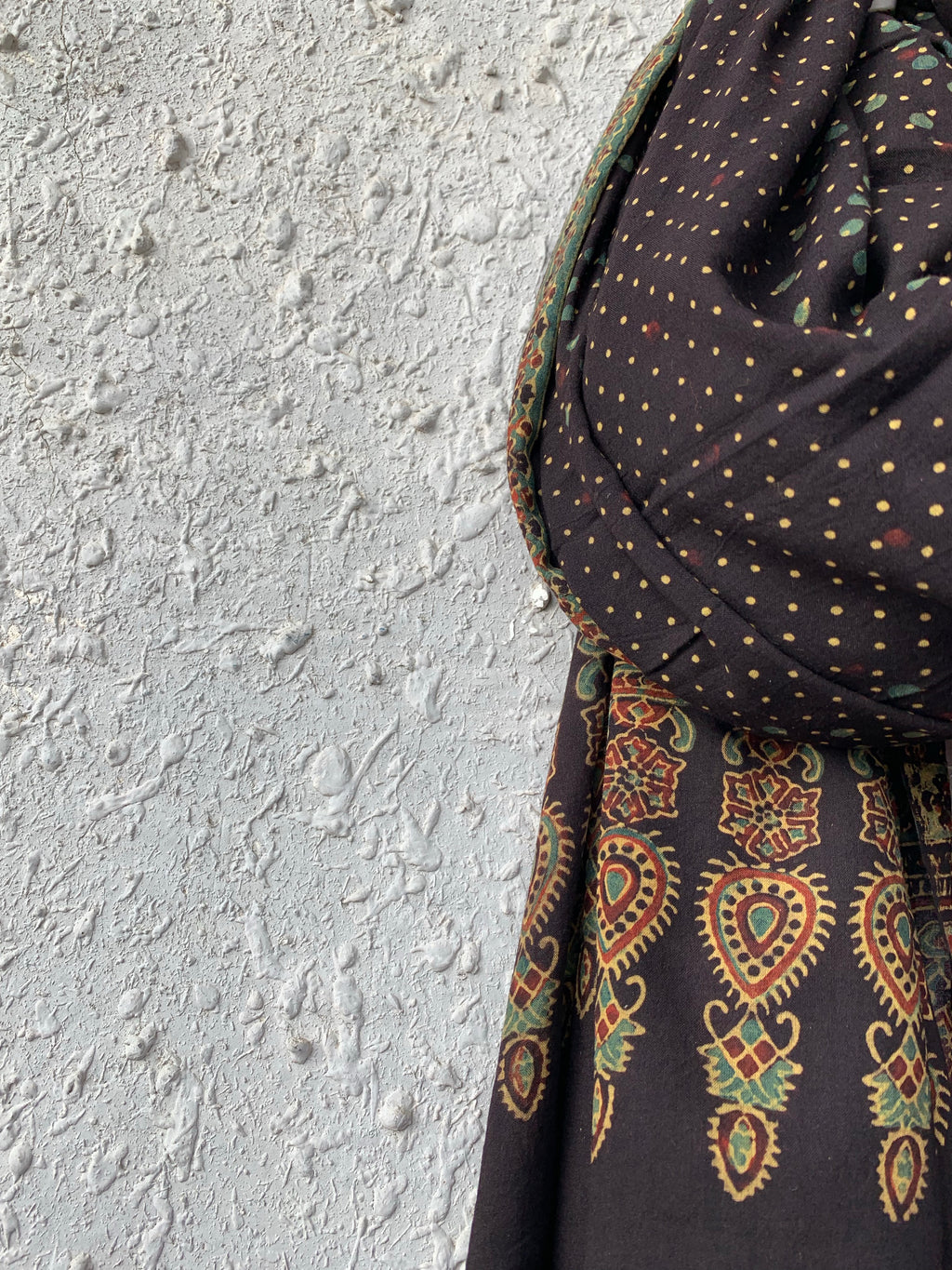 Handblock Ajrakh Dupatta