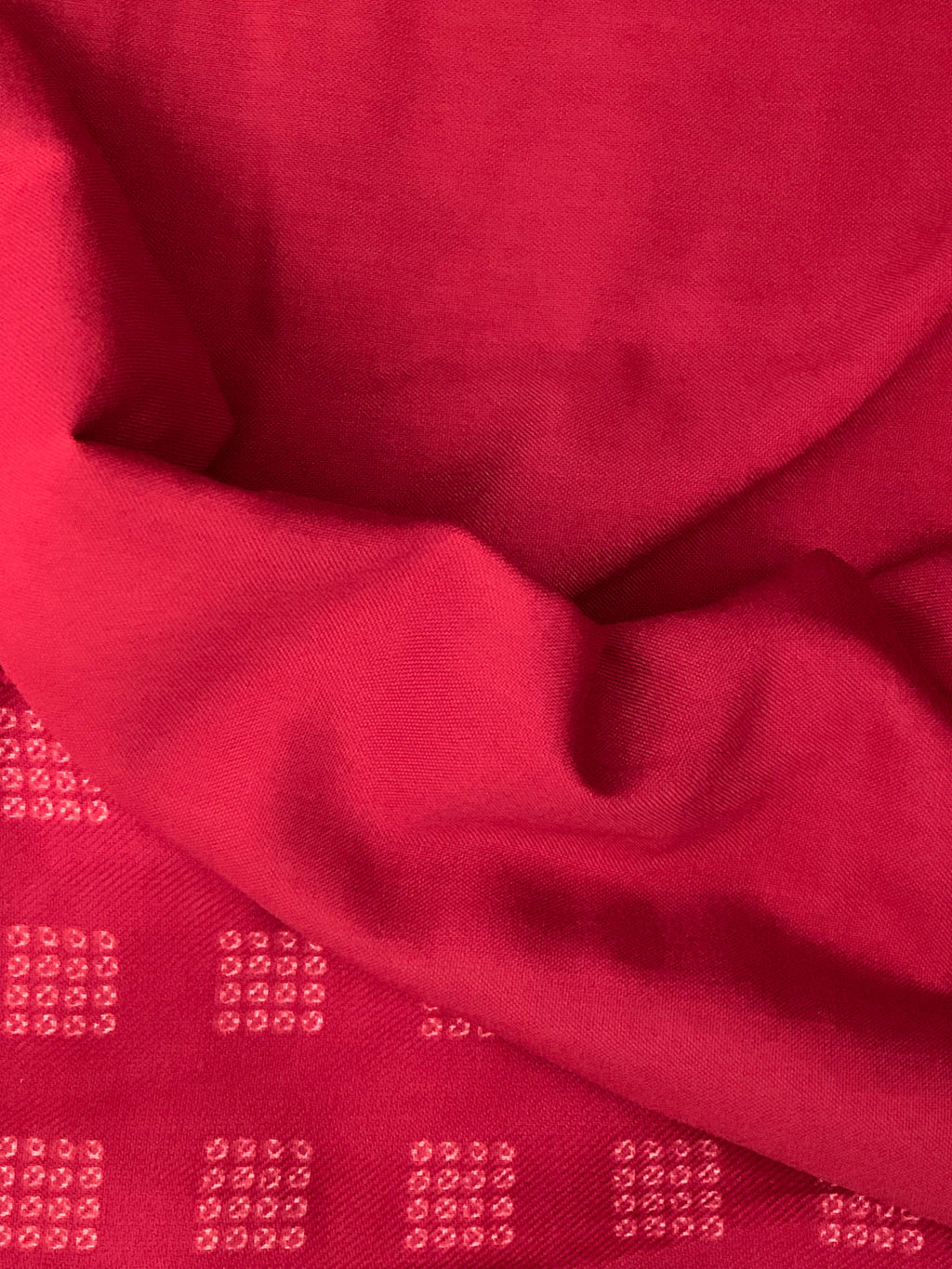 Red Wool Pashmina Suit