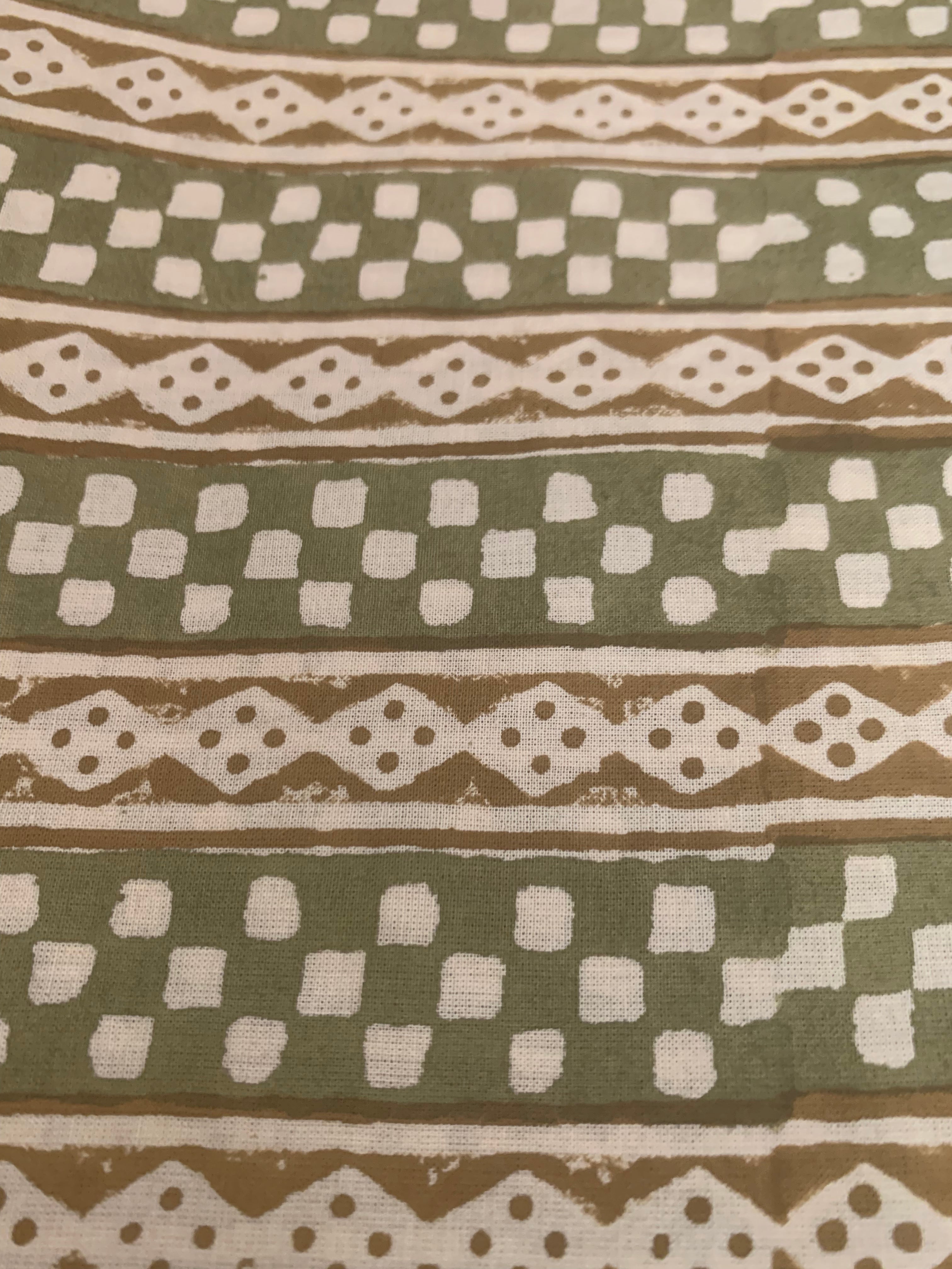 Handblock Cotton Kurta Bottom Set