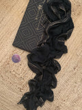 Black Wool Pashmina Suit