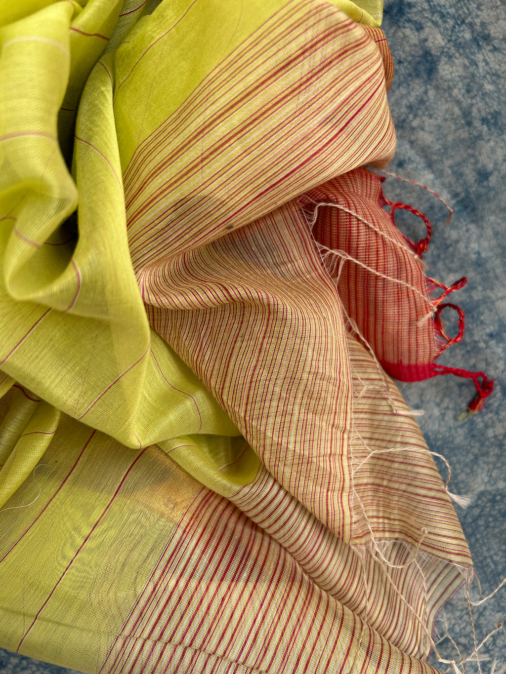 Handwoven Maheshwari Kurta Dupatta Set