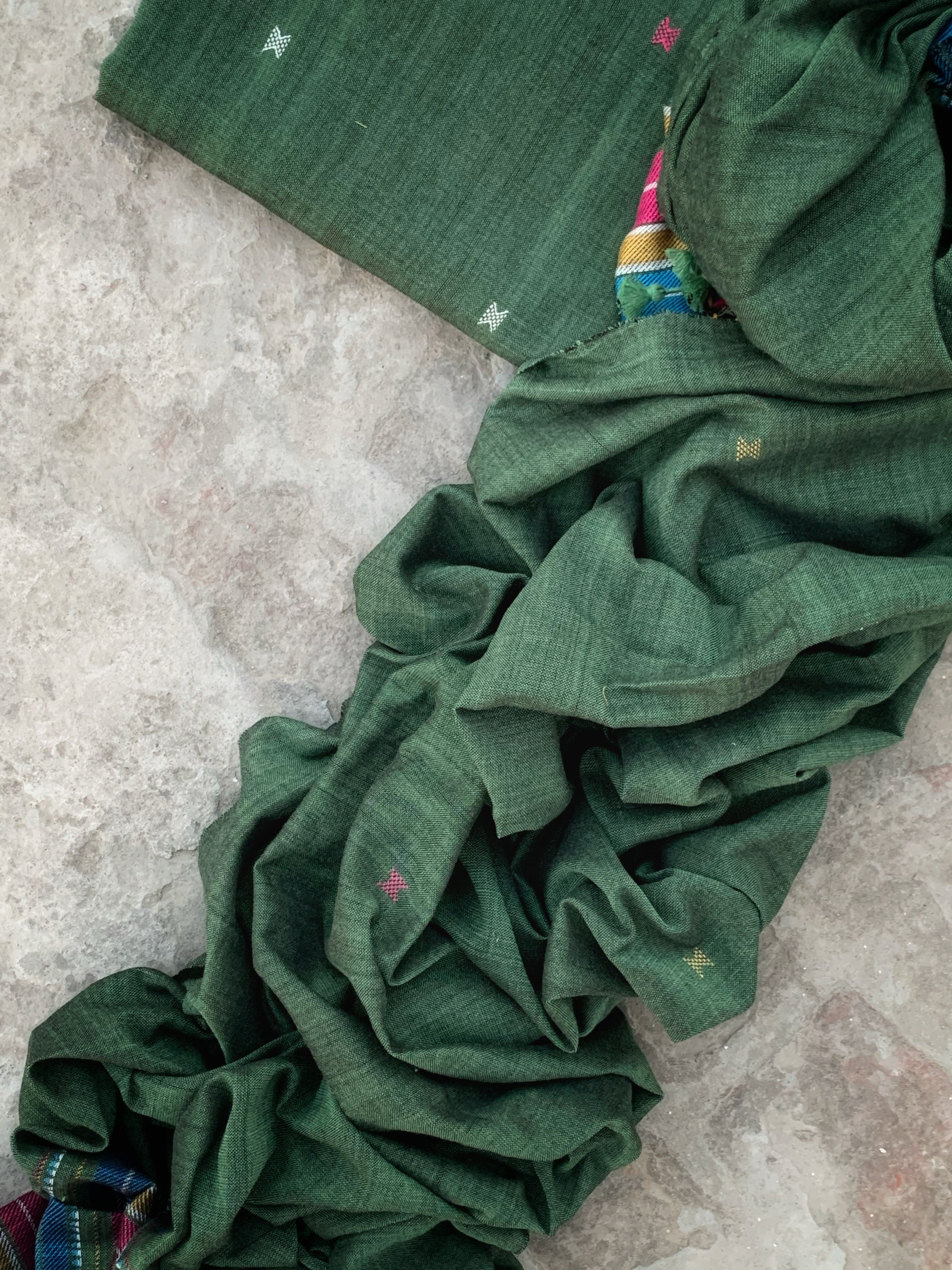 Handwoven Bhujodi Kurta Dupatta Set