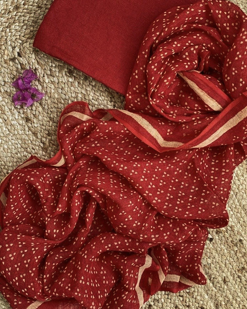 [Pre-book] Linen Kurta Dupatta set