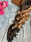 Handwoven Handcrafted Ikat Kalamkari Kurta Dupatta Set