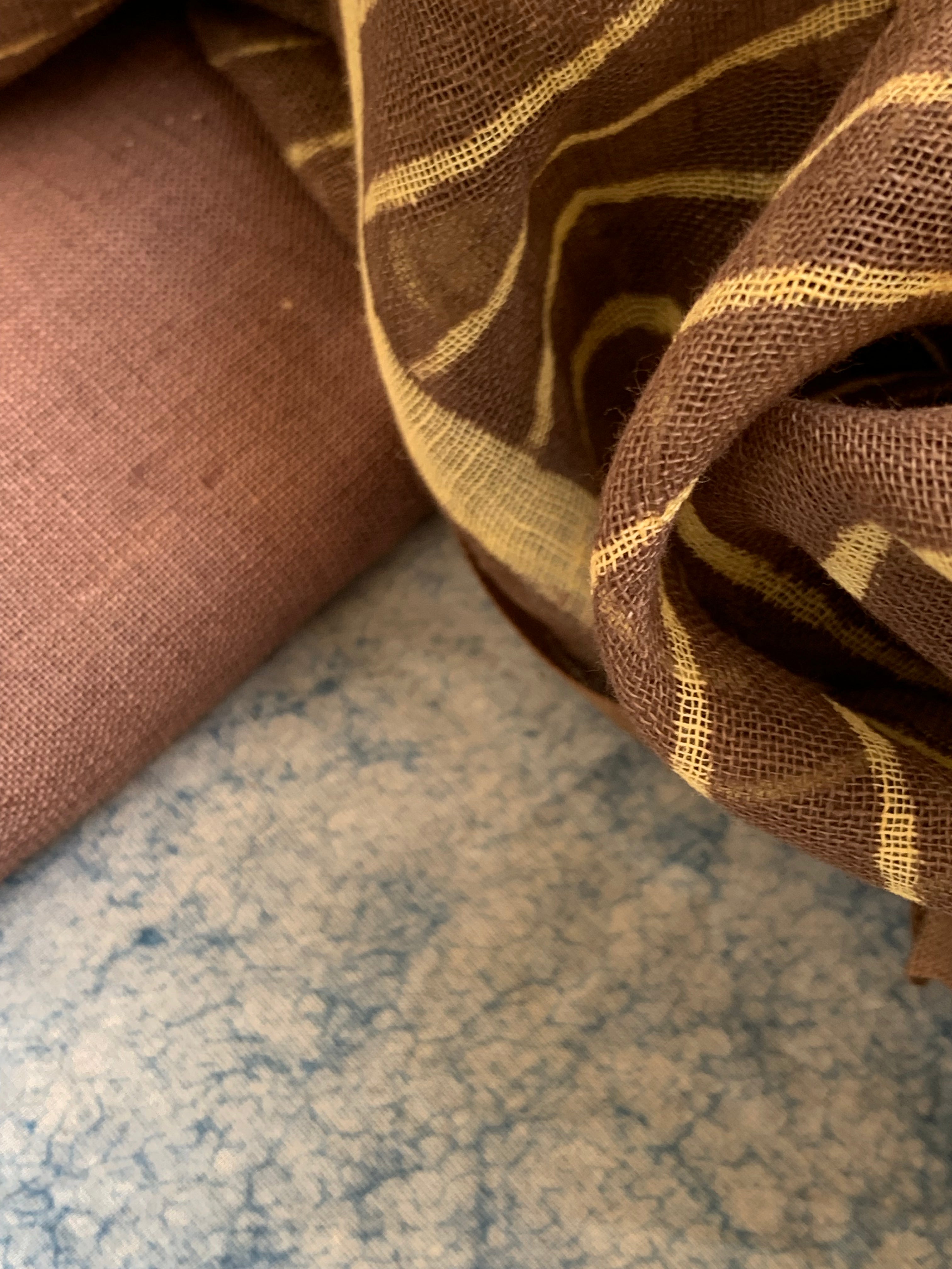 Handcrafted Linen Kurta Dupatta Set