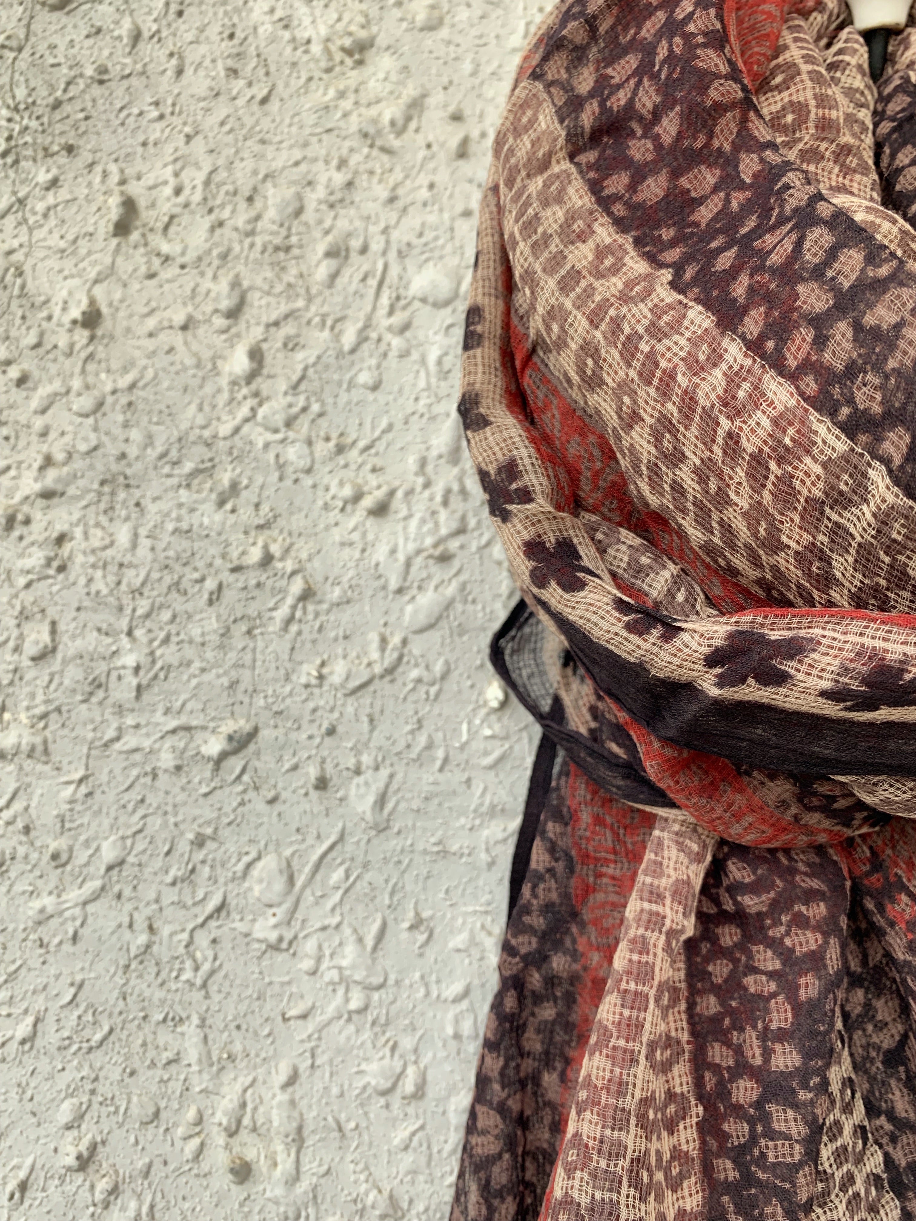 Handblock Ajrakh Kota Dupatta
