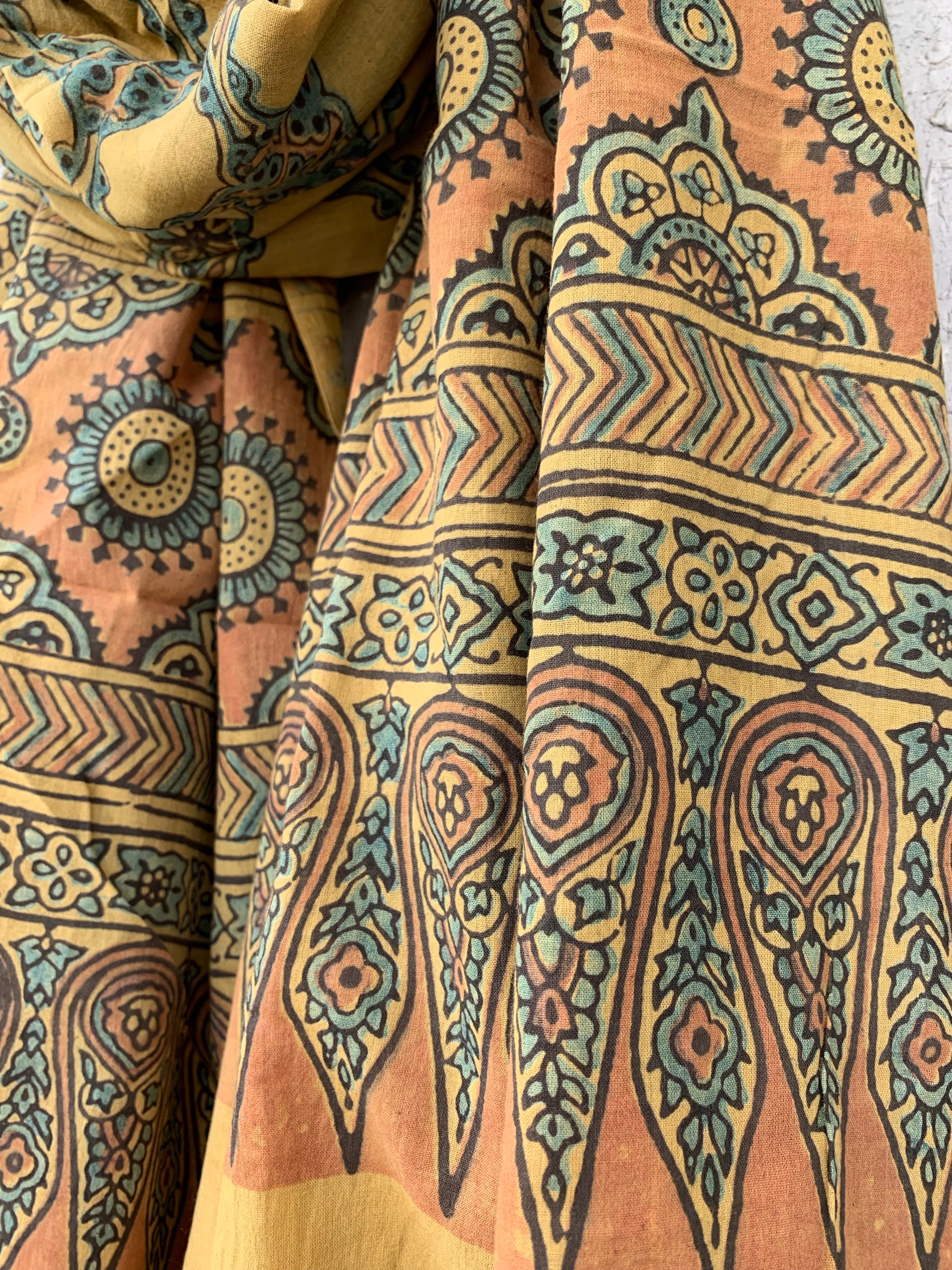 Handblock Ajrakh Dupatta